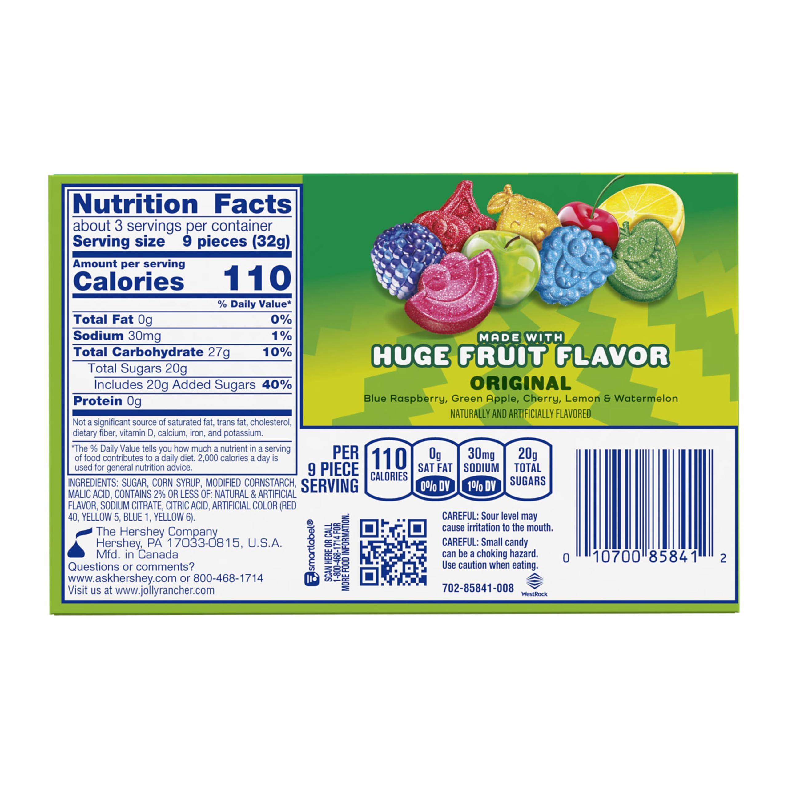 JOLLY RANCHER Sour Gummies Assorted Fruit Flavored Candy Box, 3.5 oz - Image 2