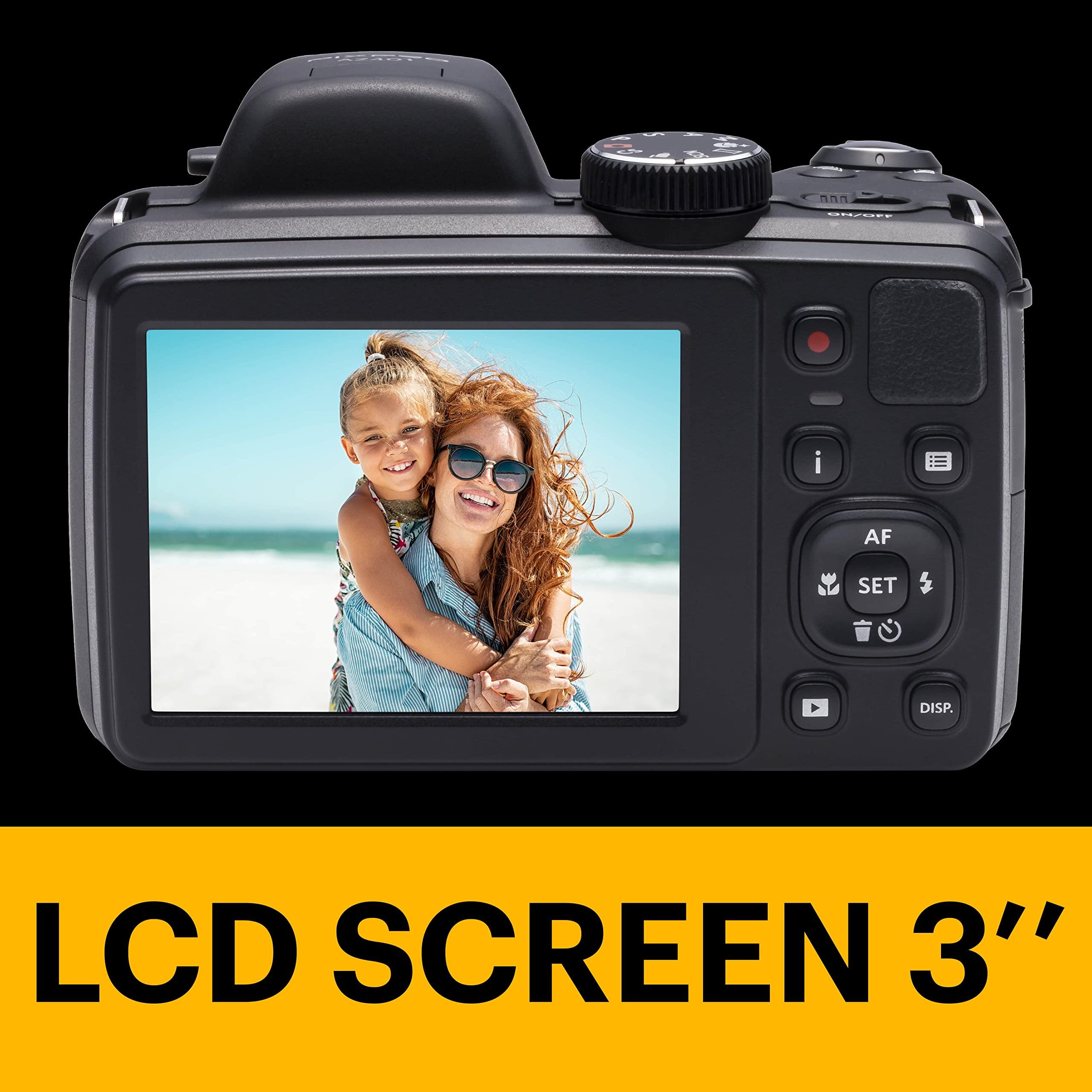 Kodak PIXPRO Astro Zoom AZ401-BK 16MP Digital Camera with 40X Optical Zoom and 3" LCD (Black) - Image 4
