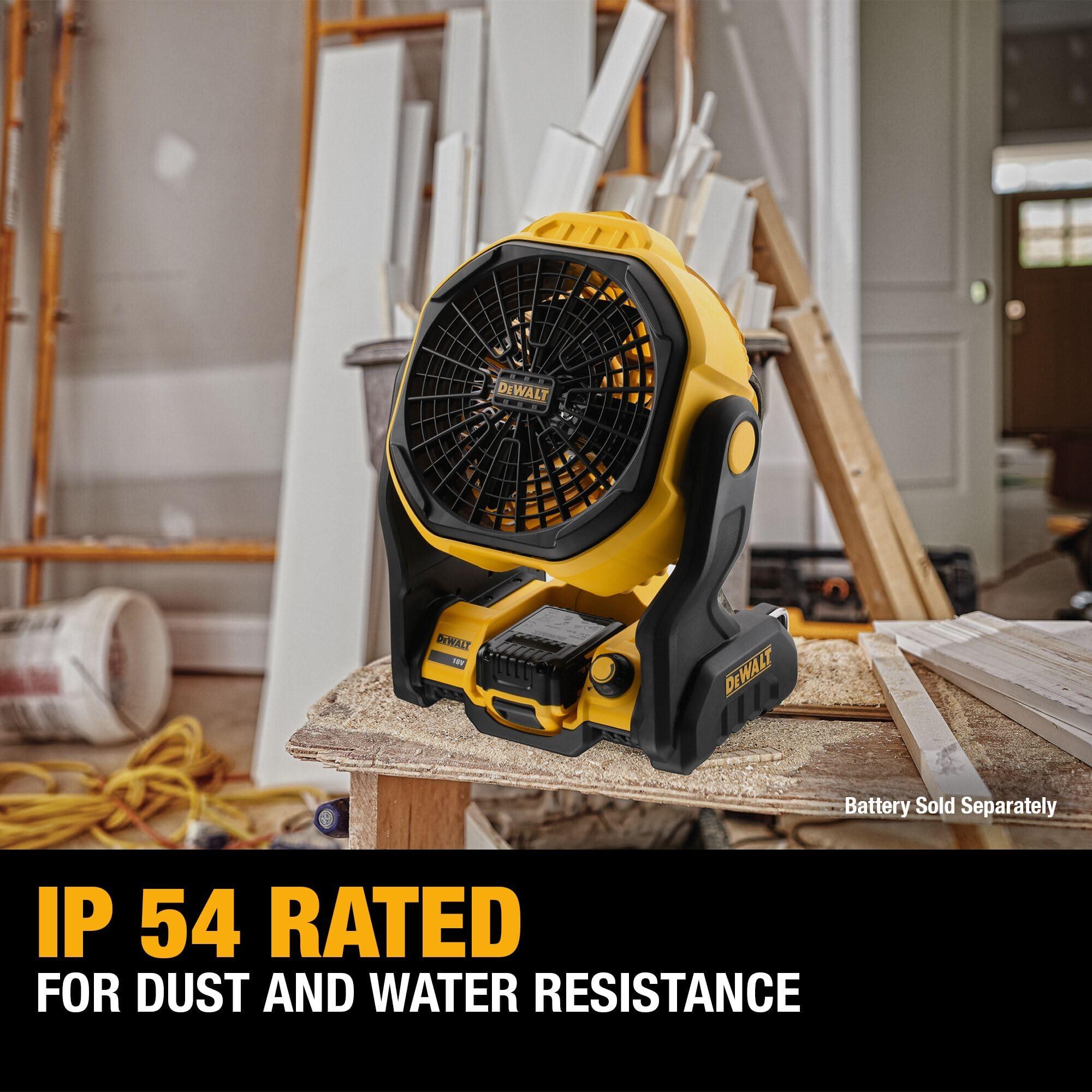 DEWALT 20V MAX Jobsite Fan, Cordless, Portable, Bare Tool Only (DCE512B) - Image 5