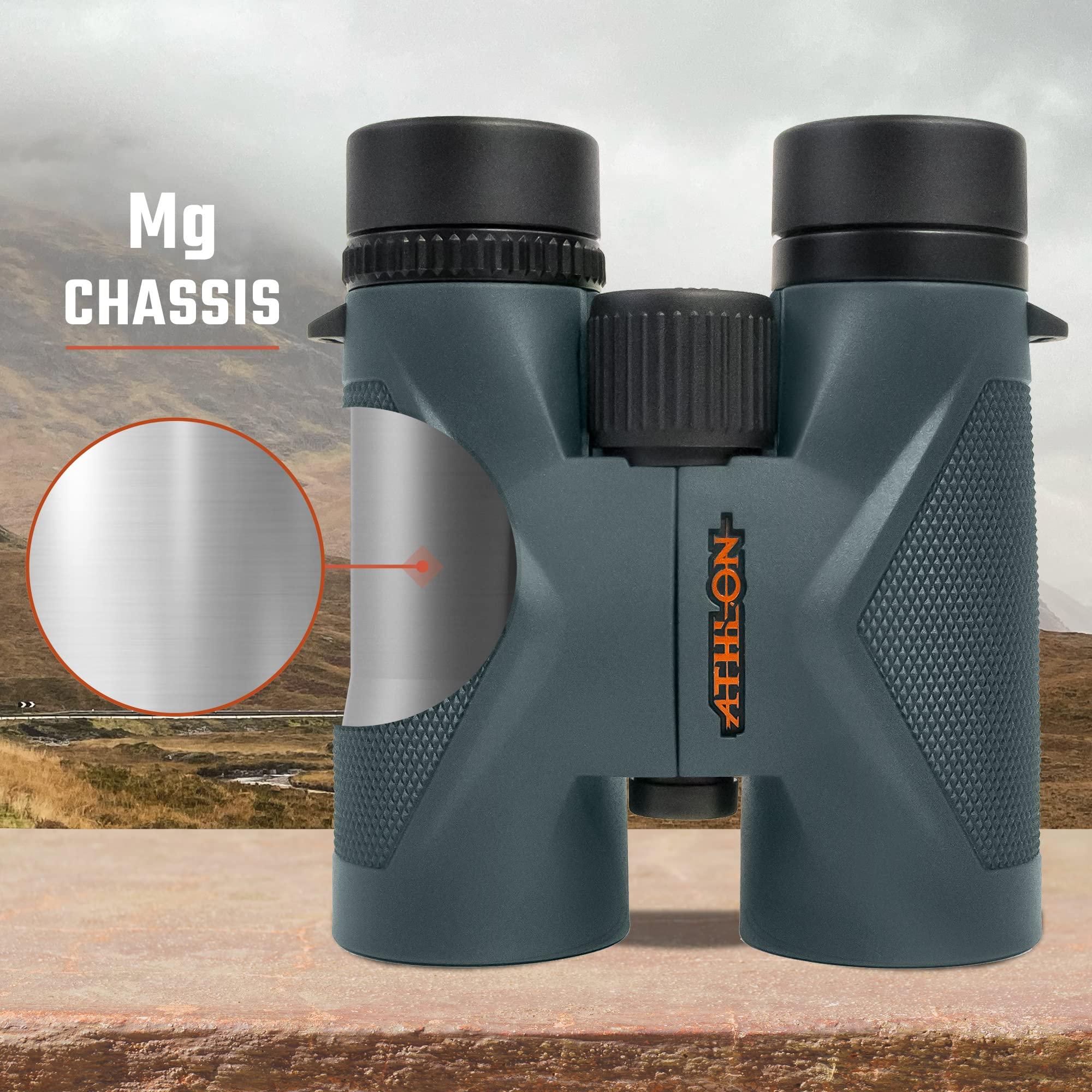 Athlon Optics 8x42 Midas UHD Gray Binoculars with ED Glass for Adults and Kids, High-Powered Binoculars for Hunting, Birdwatching, and More - Image 8
