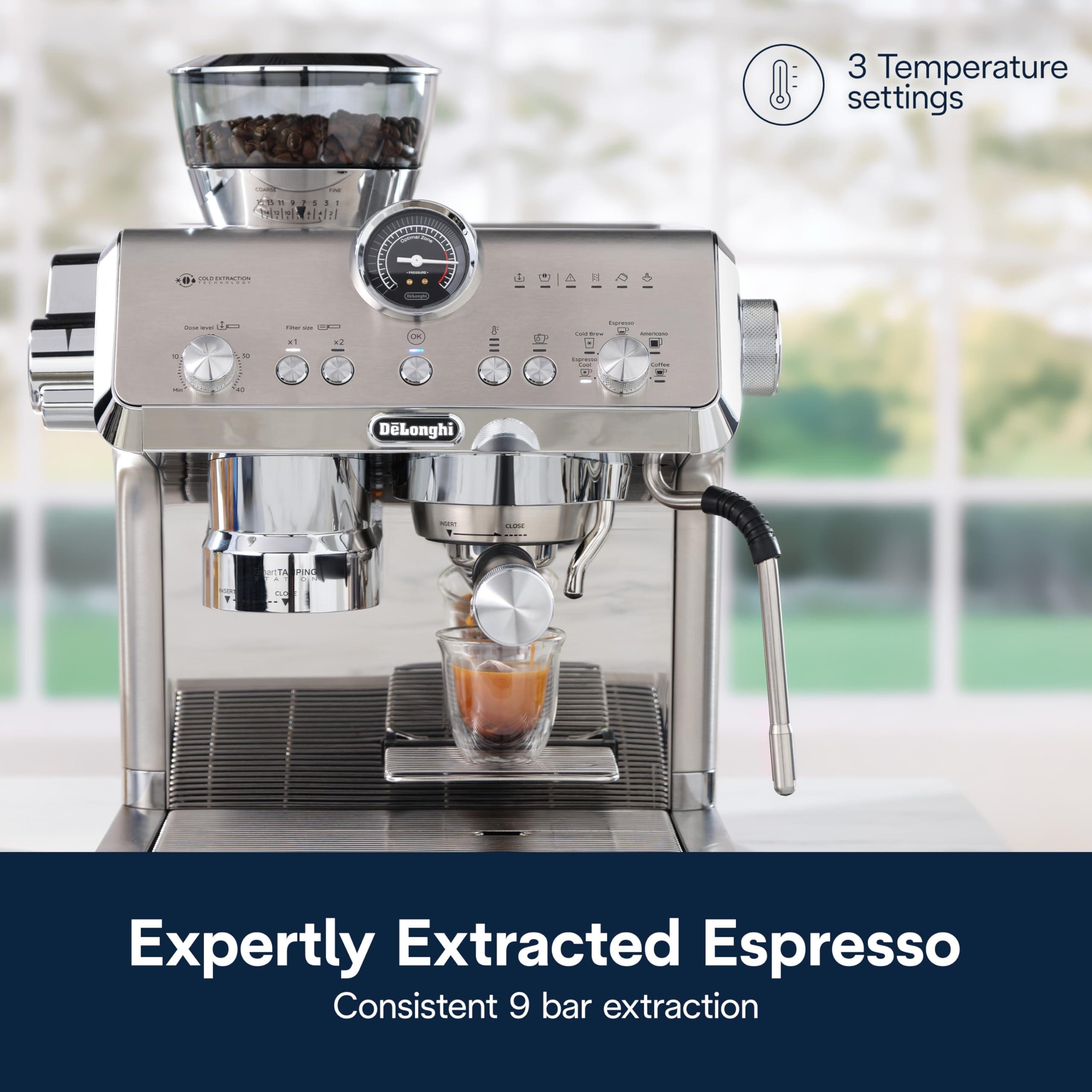 De'Longhi La Specialista Opera Espresso Machine with Cold Brew, Commercial-style Steam Wand for Latte, Cappuccino, Built-in Grinder, EC9555M - Image 3