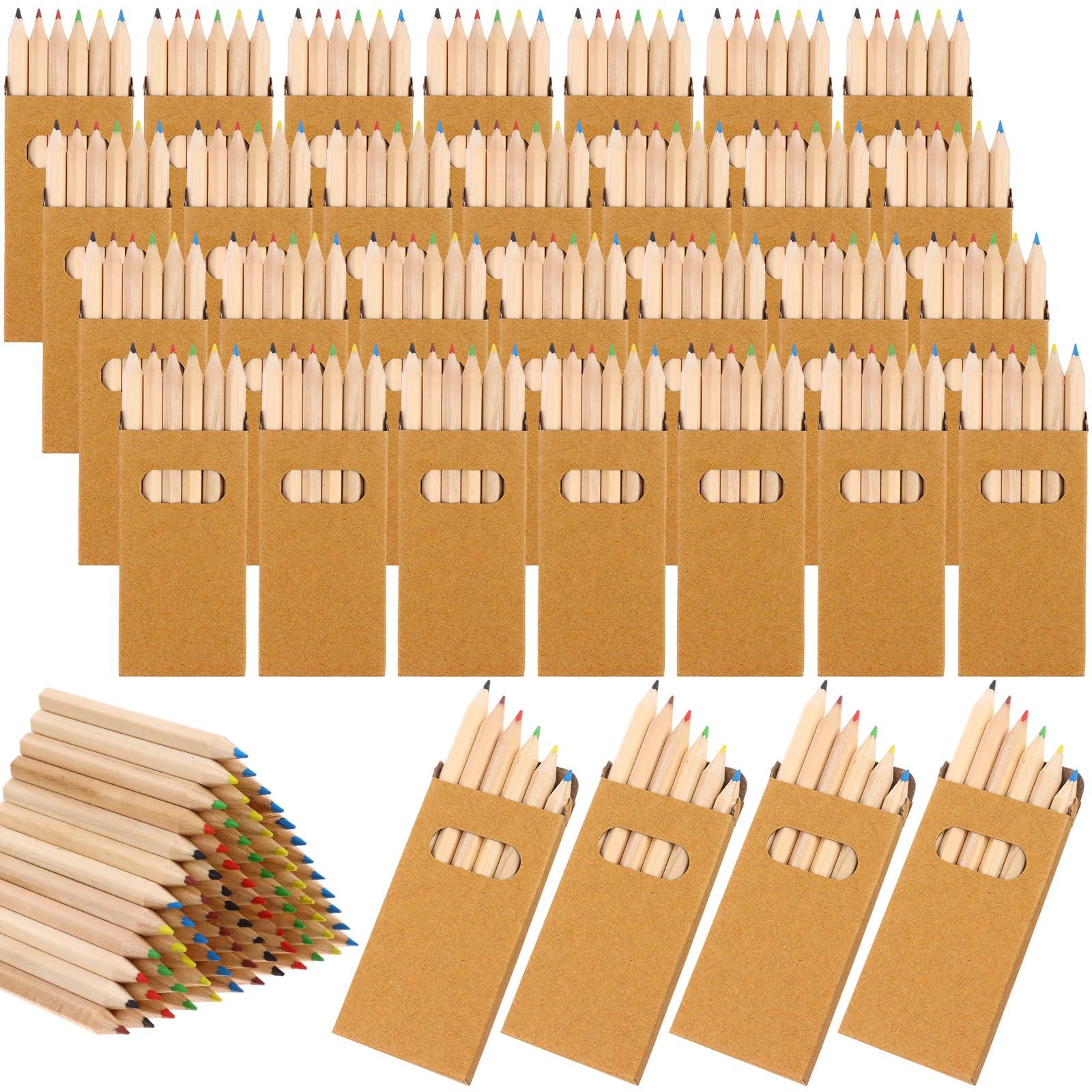 TBoxBo 150Packs/900Pcs Colored Pencils Bulk Mini Drawing Pencils Set for Kids, 3.5inch Short Fat Color Pencils for Adult Coloring Books, Classroom School Drawing Birthday Wedding Party Favors - Image 8