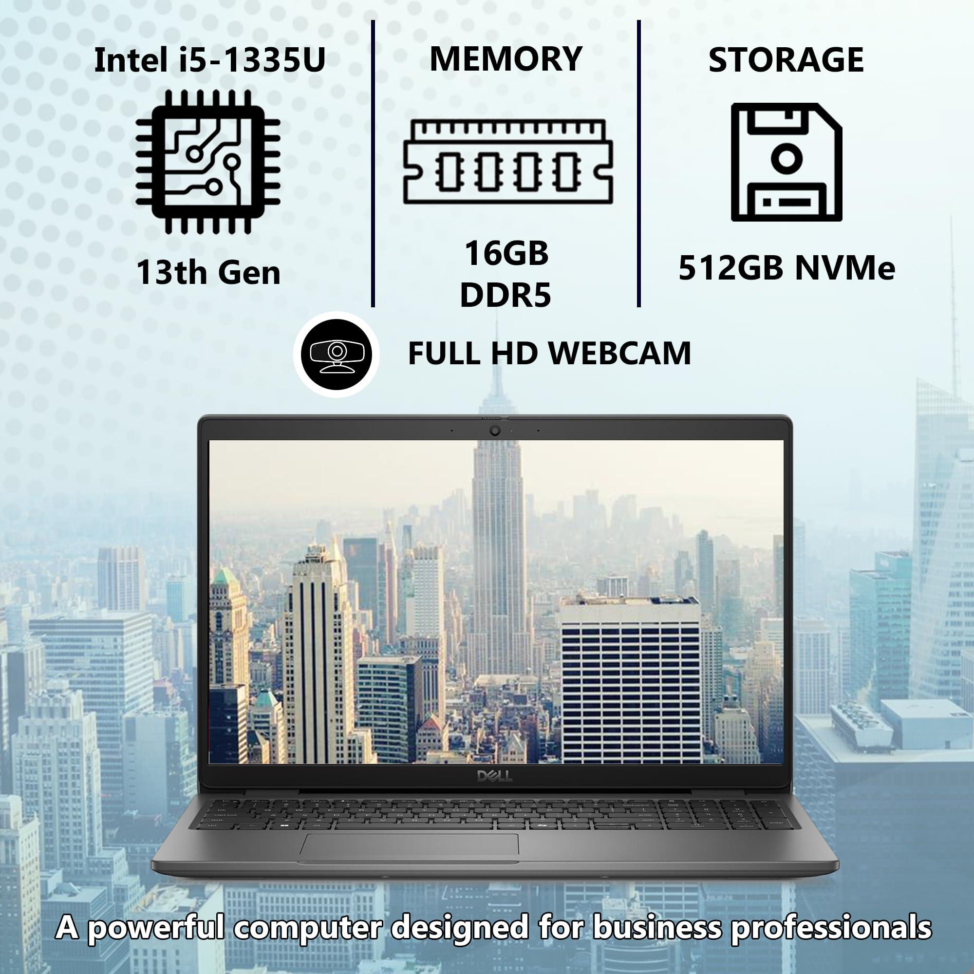 Oemgenuine 2024 Dell Latitude 3550 Notebook 15.6” FHD, Intel 10 Core i5-1335U (Beats i7-1270P), 16GB DDR5 RAM, 512GB NVMe, WiFi 6E, BT, Backlit Keyboard, HD Webcam, RJ-45, Win 11 Pro, Business Laptop - Image 2