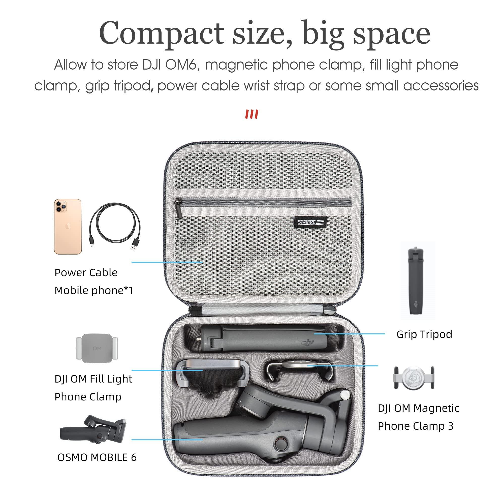 CENPIN Osmo Mobile 6 Case, Portable Storage Bag Hardshell Carrying Travel Case Fits DJI Osmo Mobile 6 Smartphone Gimbal Stabilizer and Accessories - Image 5
