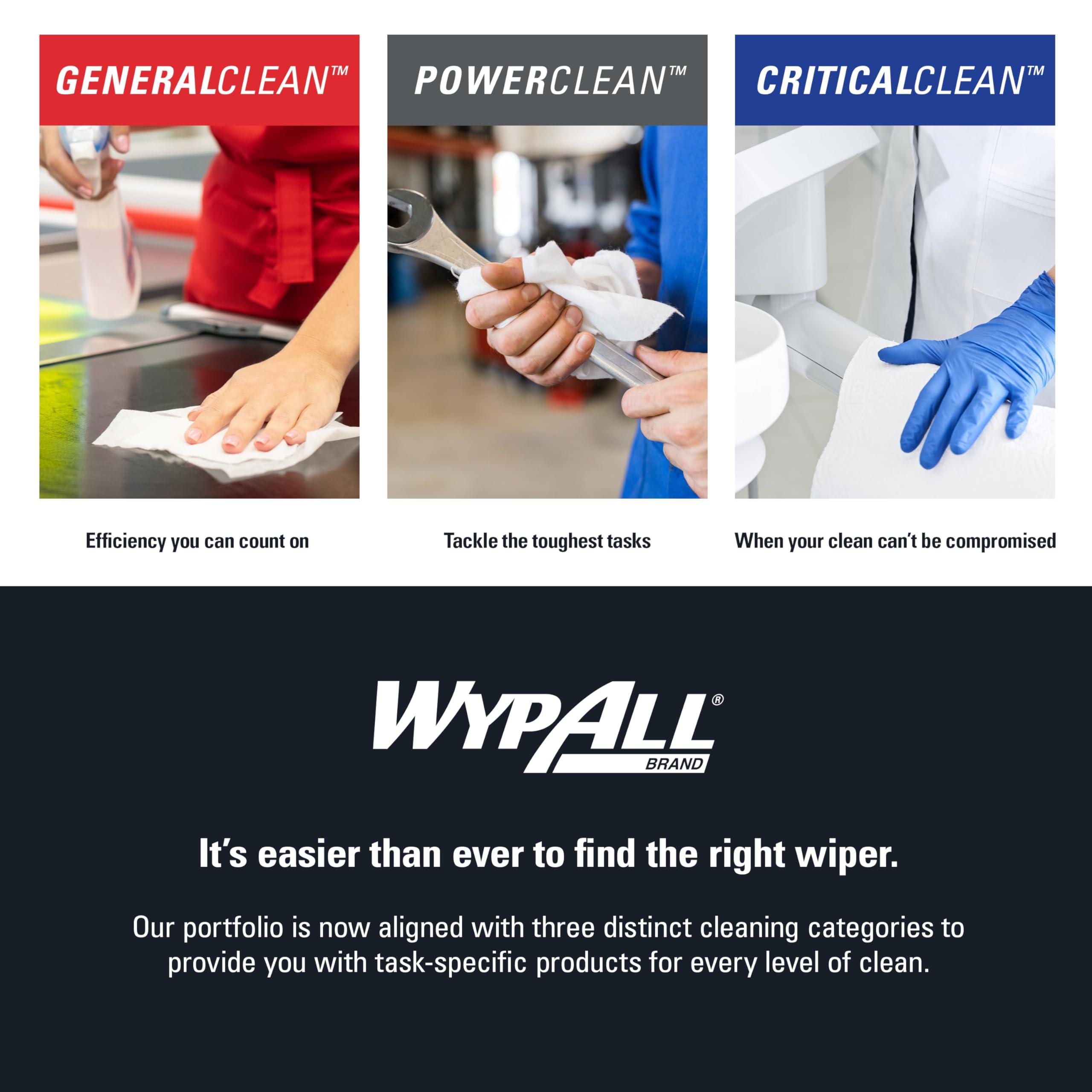 WypAll PowerClean ProScrub Heavy Duty Wet Towels (58310), Dual Action Cleaning, Large 9.5" x 12" Wipes, Canister Included (8 Canisters of 50 Sheets, 400 Sheet Total) - Image 10