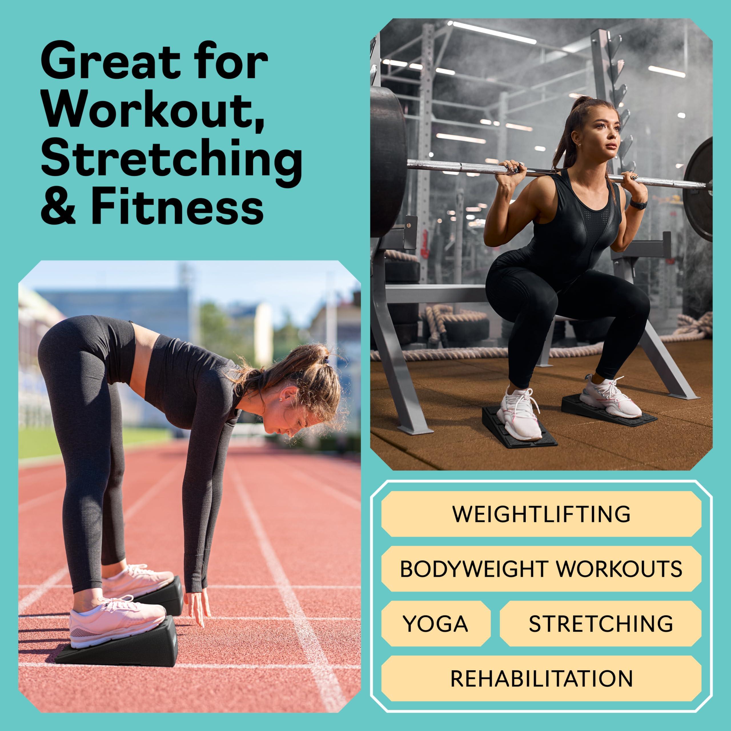 Squat Wedge - Squat Wedge Block 520 LBS Weight Capacity - Slant Board for Calf Stretching - Calf Stretcher Slant Board - yoga blocks - Image 8