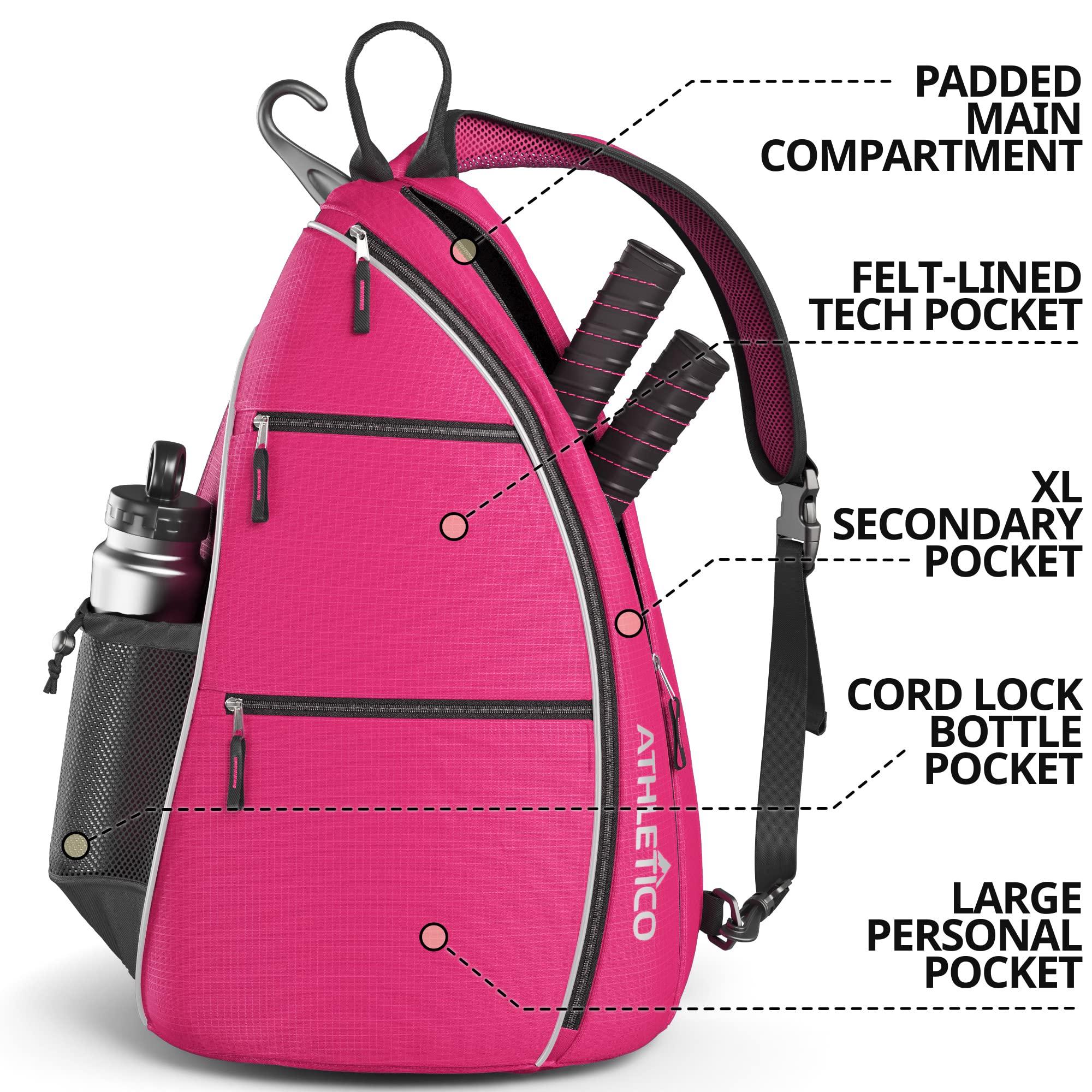 Athletico Sling Bag - Crossbody Backpack for Pickleball, Tennis, Racketball, and Travel for Men and Women - Image 2