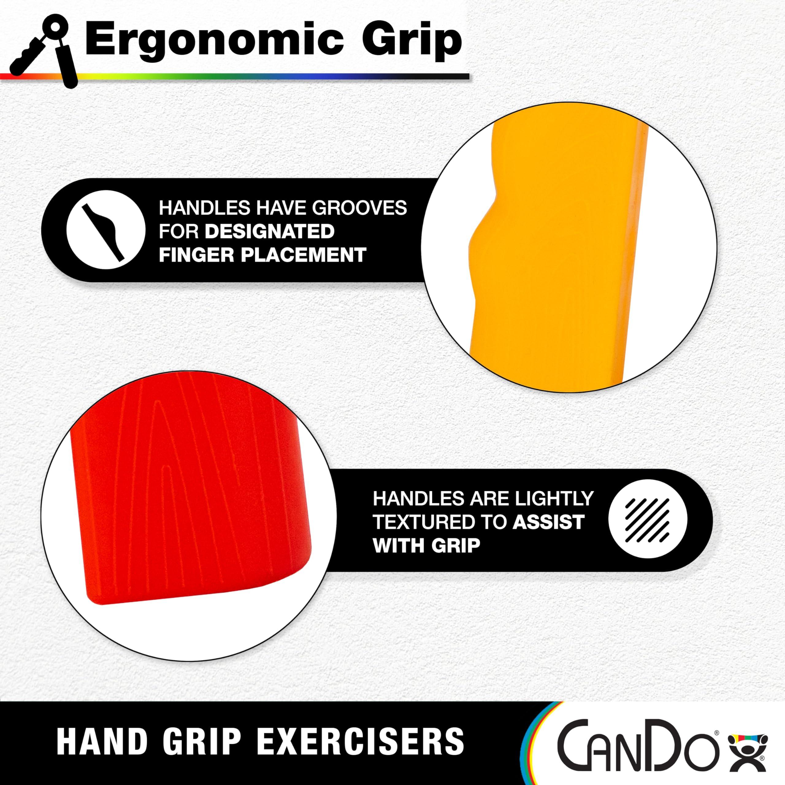 CanDo Hand Grip Exerciser Pair-Green, Medium - Image 4