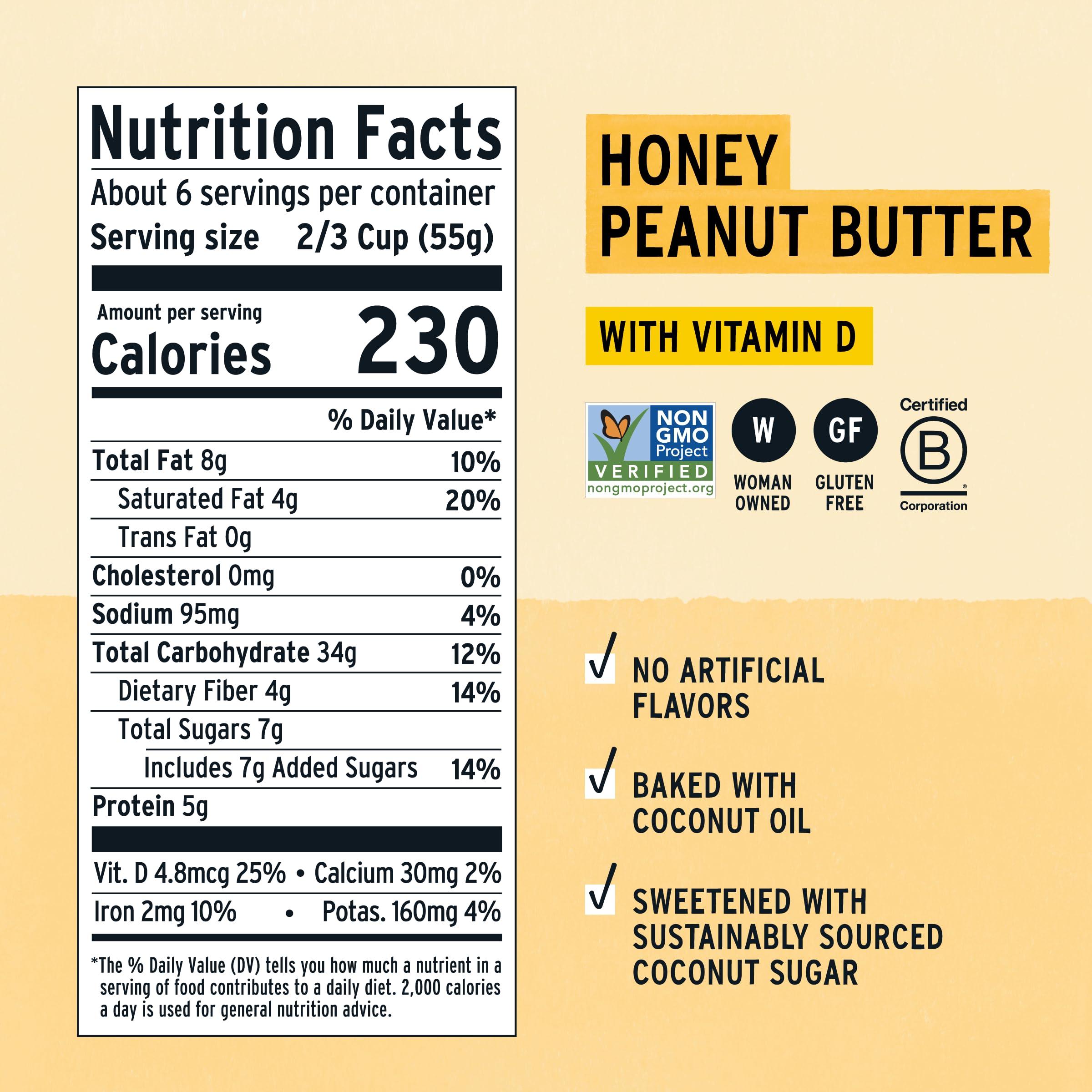 Purely Elizabeth, Honey Peanut Butter, Superfood Cereal with Vitamin D (1 Box, 11oz), 6g Fiber - Image 2
