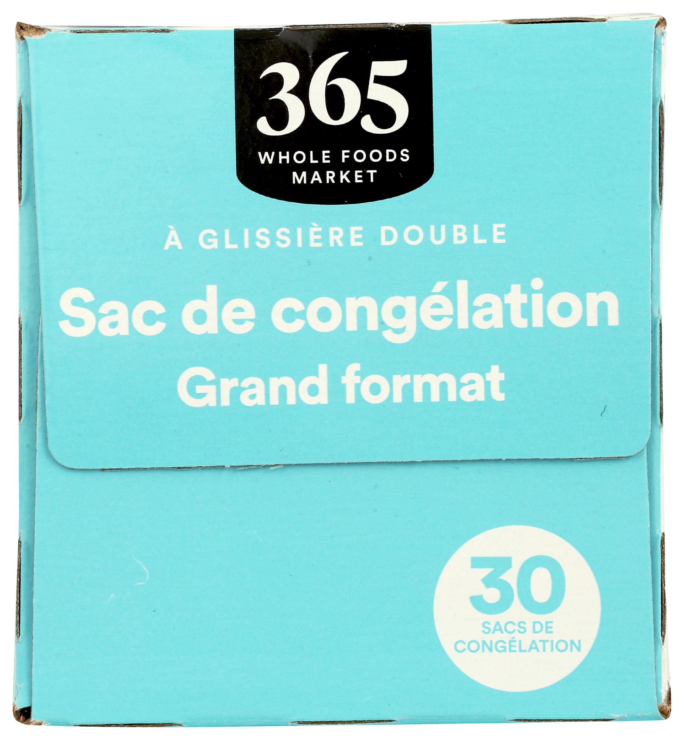 365 by Whole Foods Market, Gallon Size Freezer Bags, Double Zipper, 30 Count - Image 3
