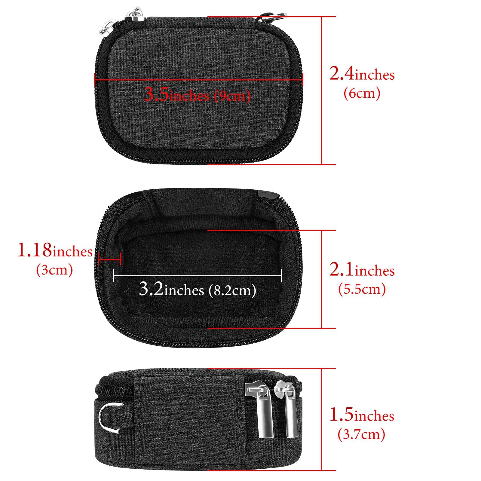 Geekria Earbuds Carrying Pouch Compatible with Sony WF-1000XM6, WF-C710N, LinkBuds Open/Fit, WF-C510, WF-1000XM4, Replacement Protective Earphones Travel Bag with Carabiner Clip - Image 4