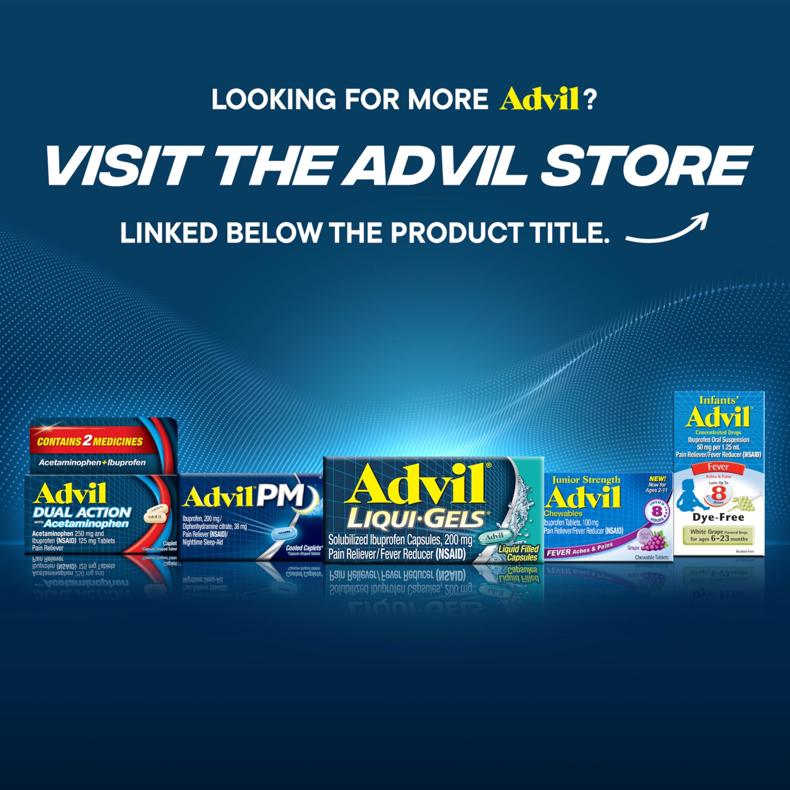Advil Pain Reliever and Fever Reducer, Pain Relief Medicine with Ibuprofen 200mg for Headache, Backache, Menstrual Pain and Joint Pain Relief - 300 Coated Tablets - Image 13