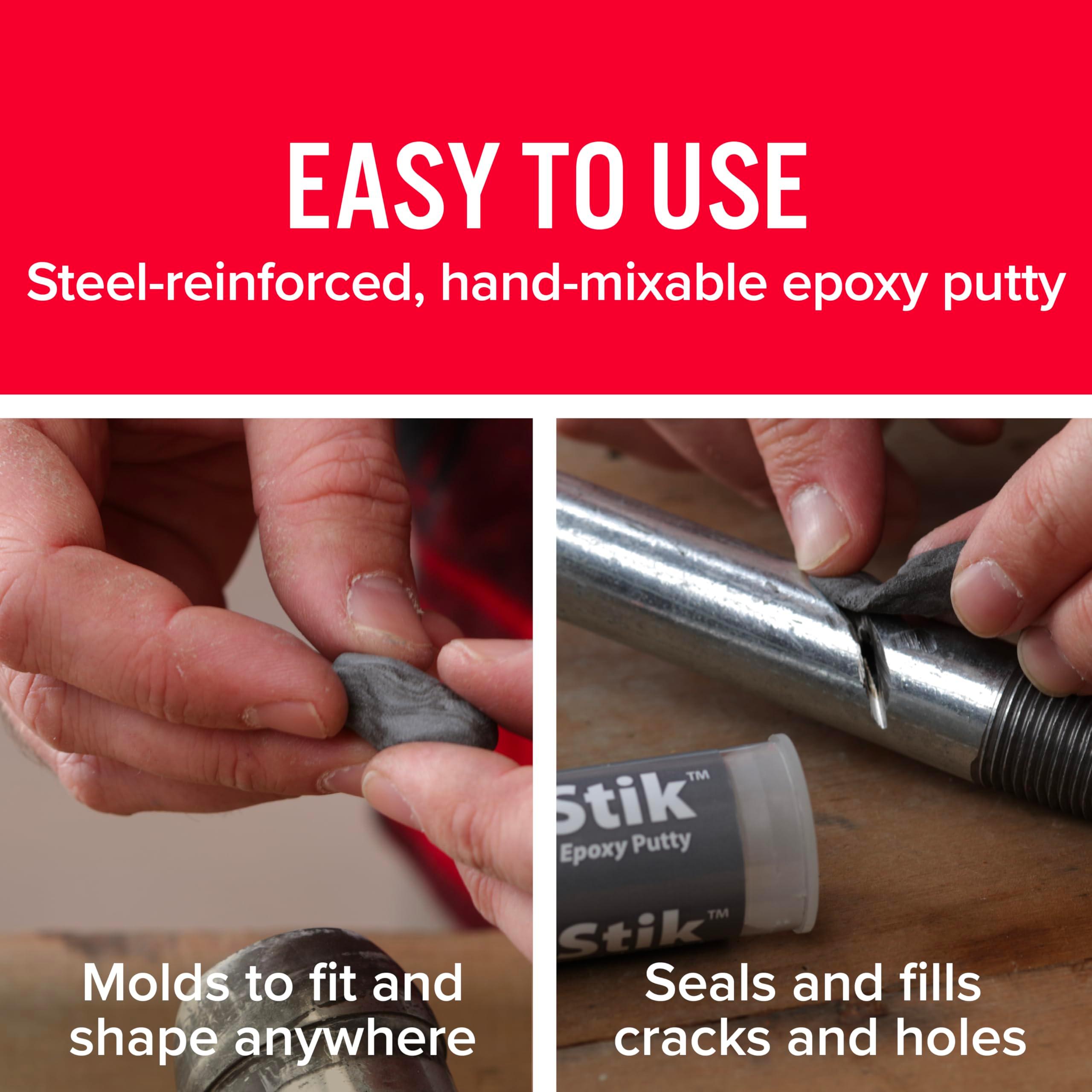 J-B Weld 8267 SteelStik Steel Reinforced Epoxy Putty Stick - 2 oz. - Image 5