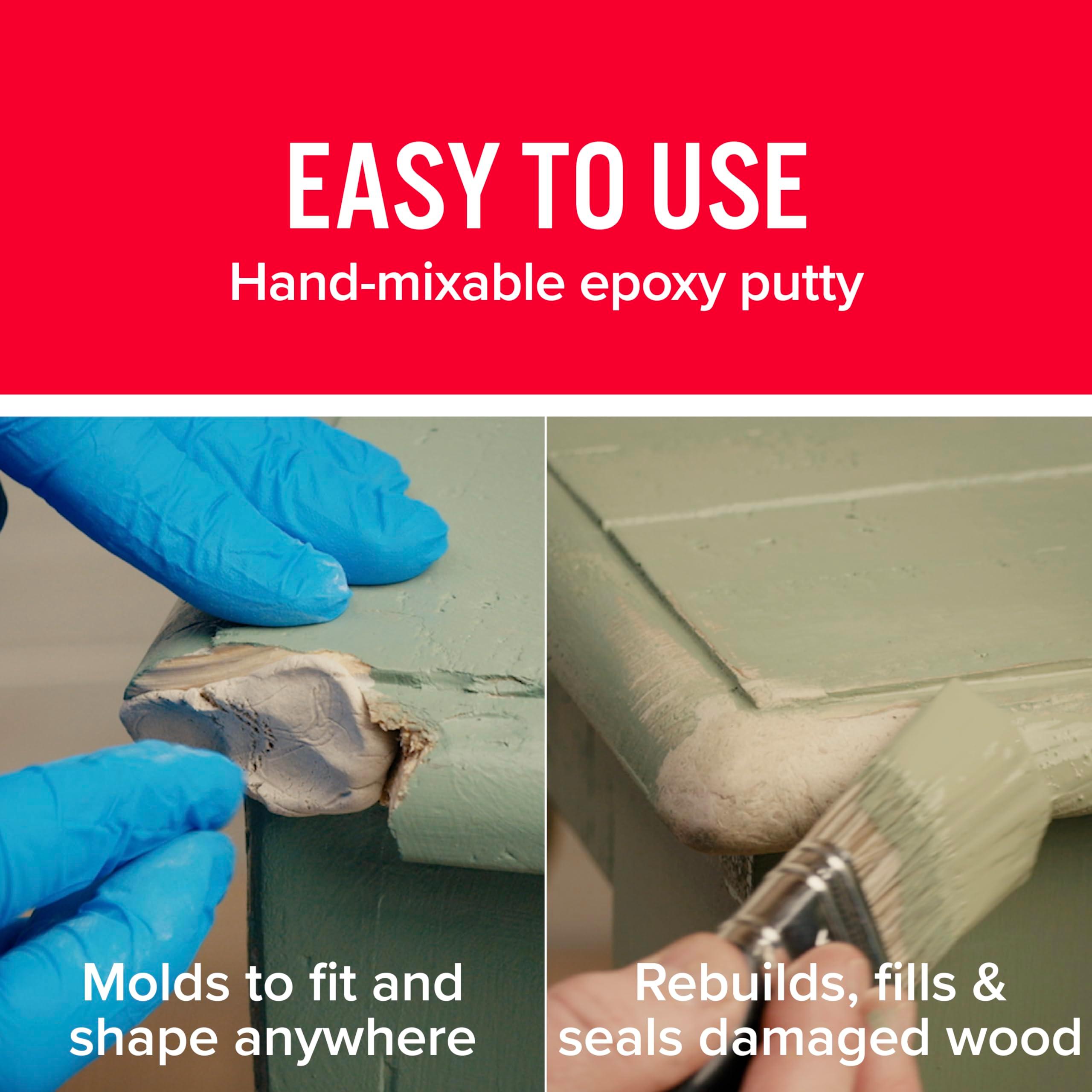 J-B Weld 8258 KwikWood Wood Repair Epoxy Putty Stick-7 inch, Beige - Image 5