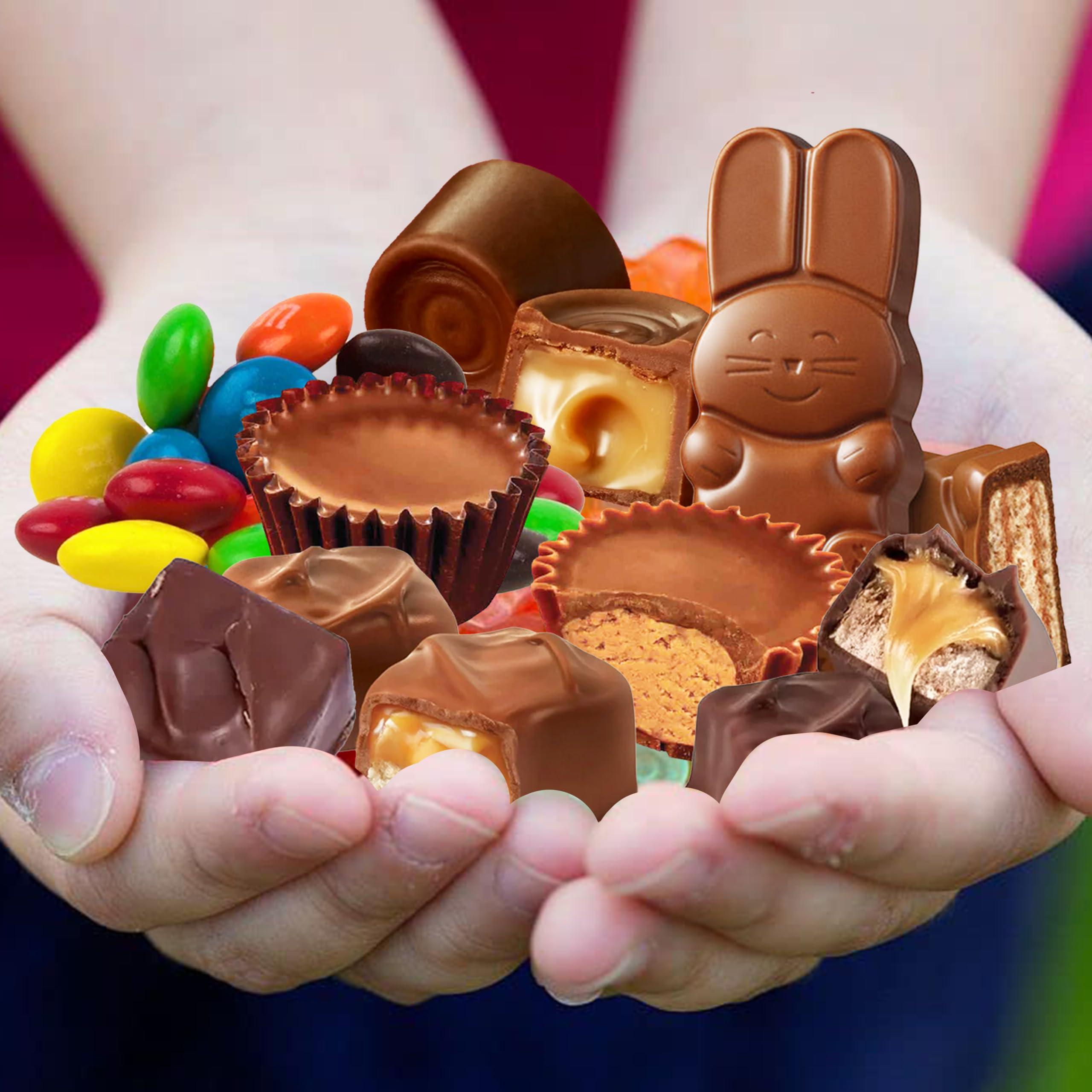 Bulk Chocolate Candy Mix, 4 Lbs Individually Wrapped Spring Variety Assortment, Includes Reese Peanut Butter Cups, Chocolate Bunny, Pastel Colored Candy, for Parties and Spring Decor - Image 4