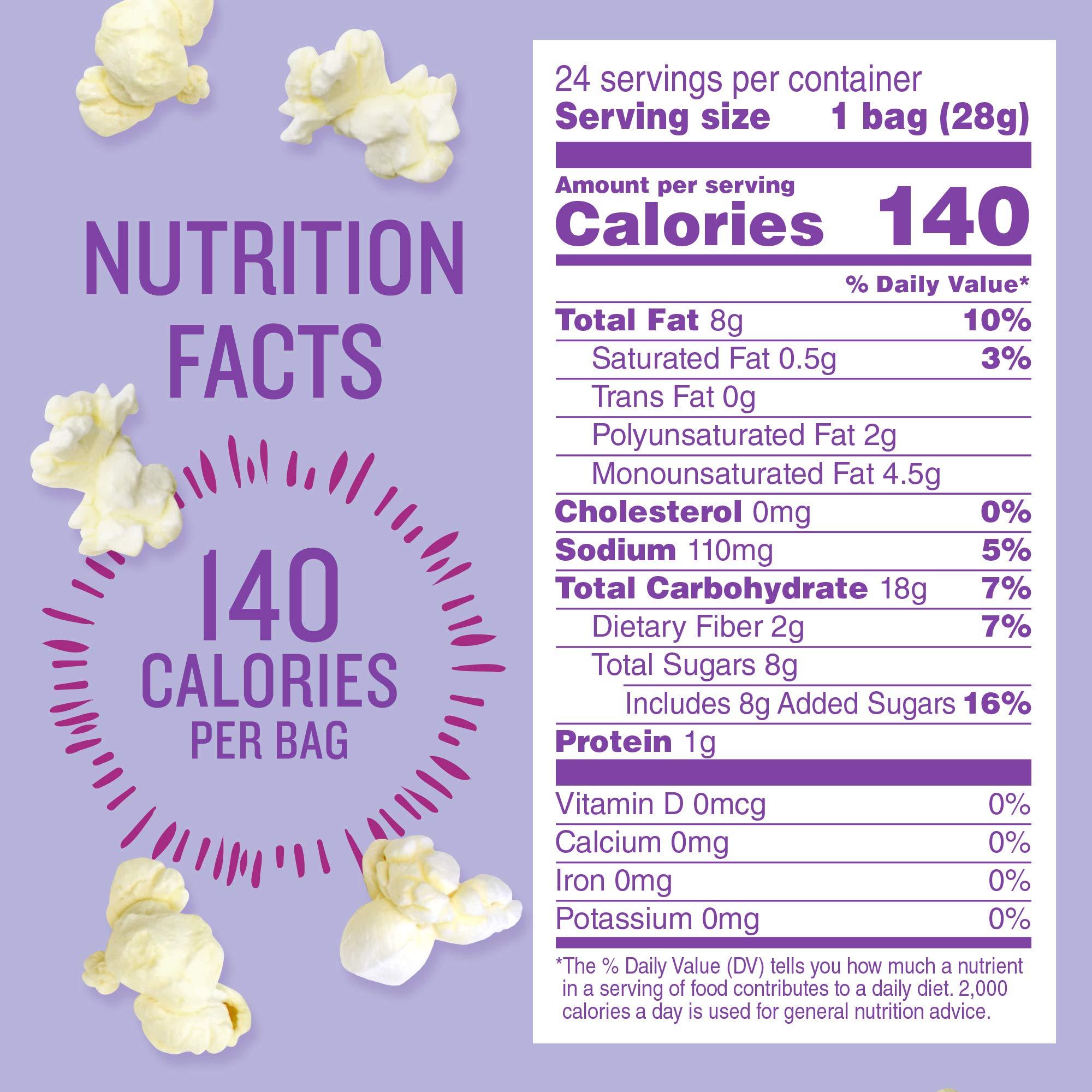 Angie's BOOMCHICKAPOP Sweet & Salty Kettle Corn Popcorn, Lunchbox Snack, 1 oz. Individual Bag (Pack of 24) - Image 2