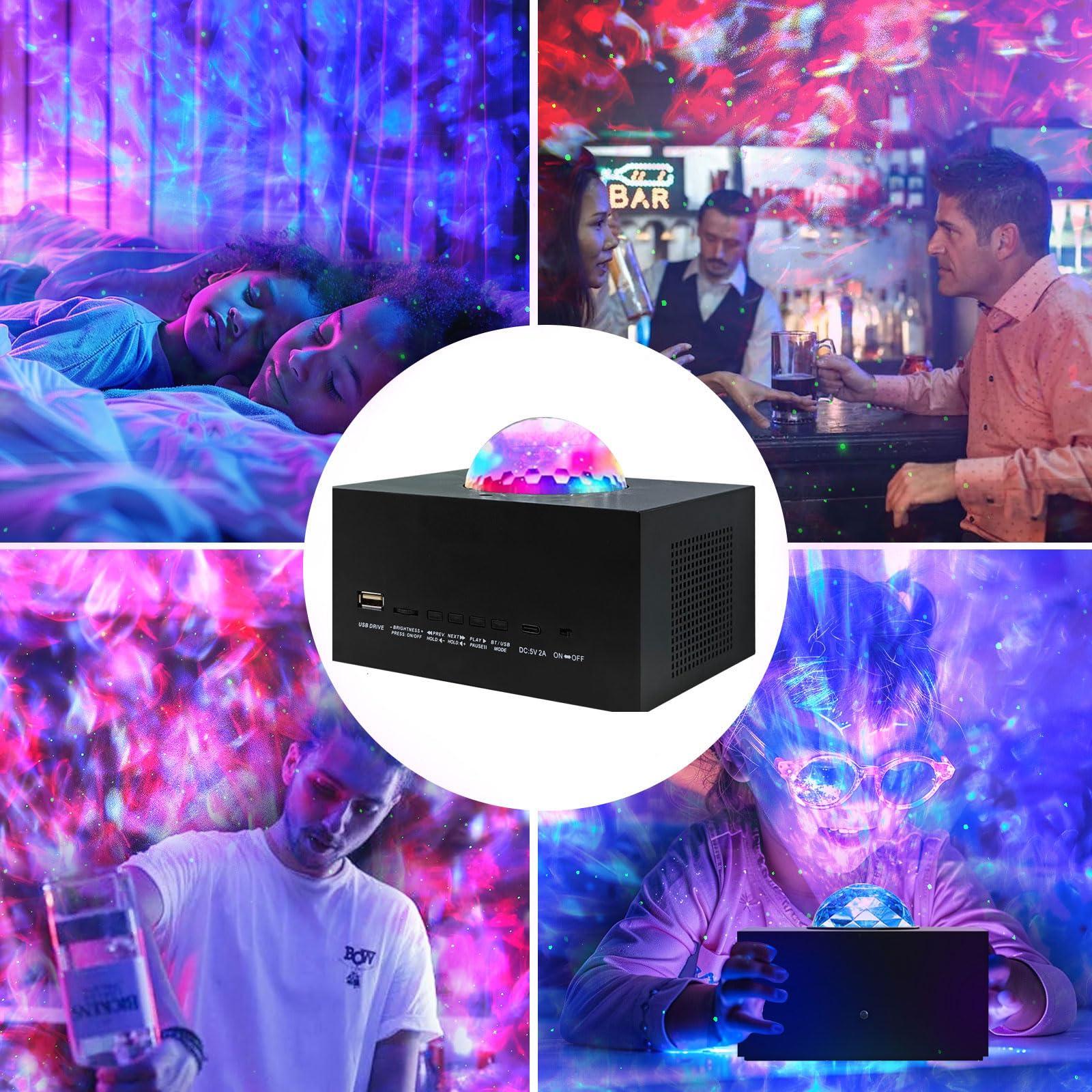 Galaxy Projector,Star Projector with Timer and Remote Control,Multiple Colors LED Night Light Galaxy Projector for Bedroom with Bluetooth Speaker Nebula Lamp for Adults,Kids,Yoga,Party, Room Decor - Image 7