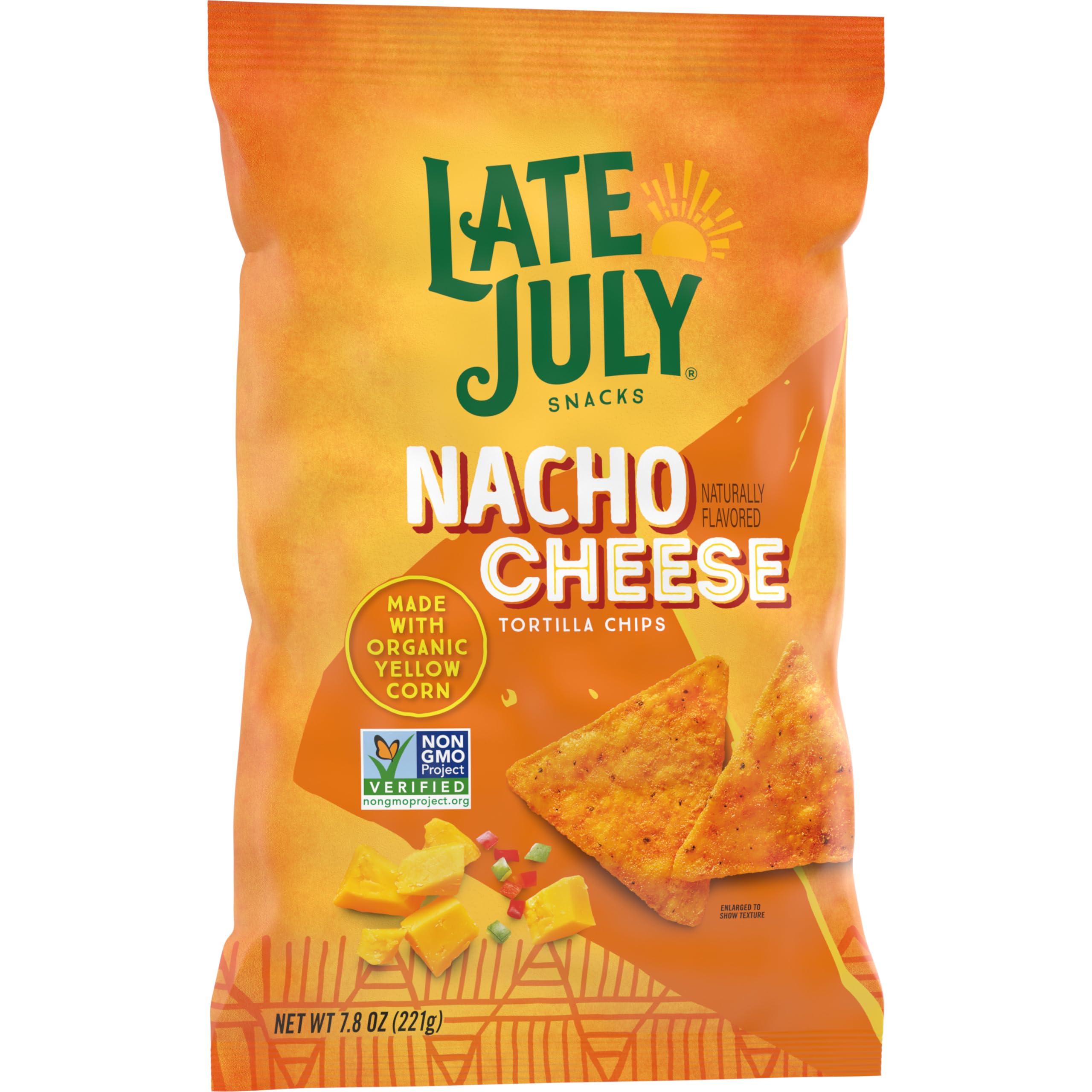 Late July Snacks Nacho Cheese Tortilla Chips, 7.8 oz Bag - Image 5