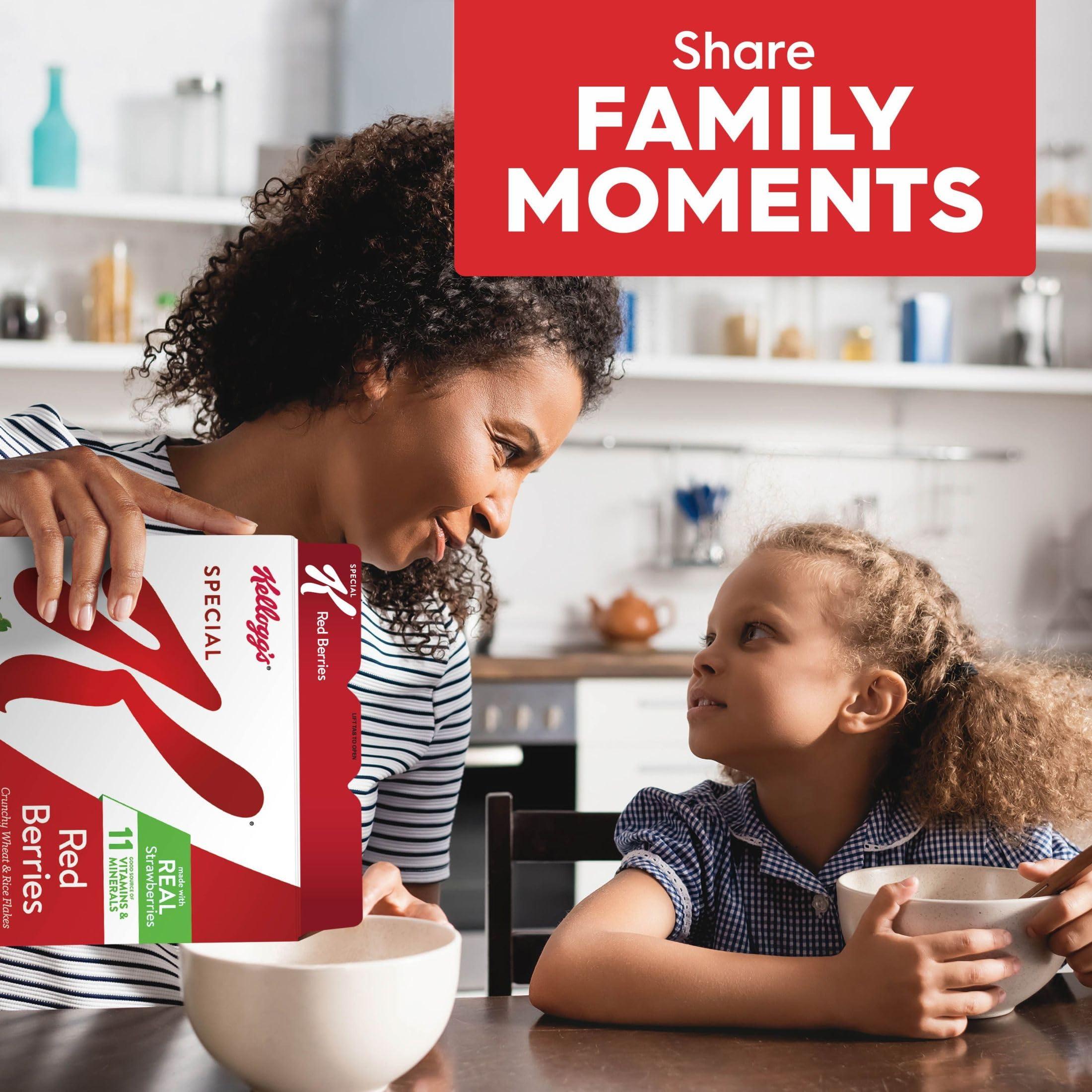 Kellogg's Special K Breakfast Cereal, Family Breakfast, Fiber Cereal, Giant Size, Red Berries, 19.2oz Box (1 Box) - Image 4