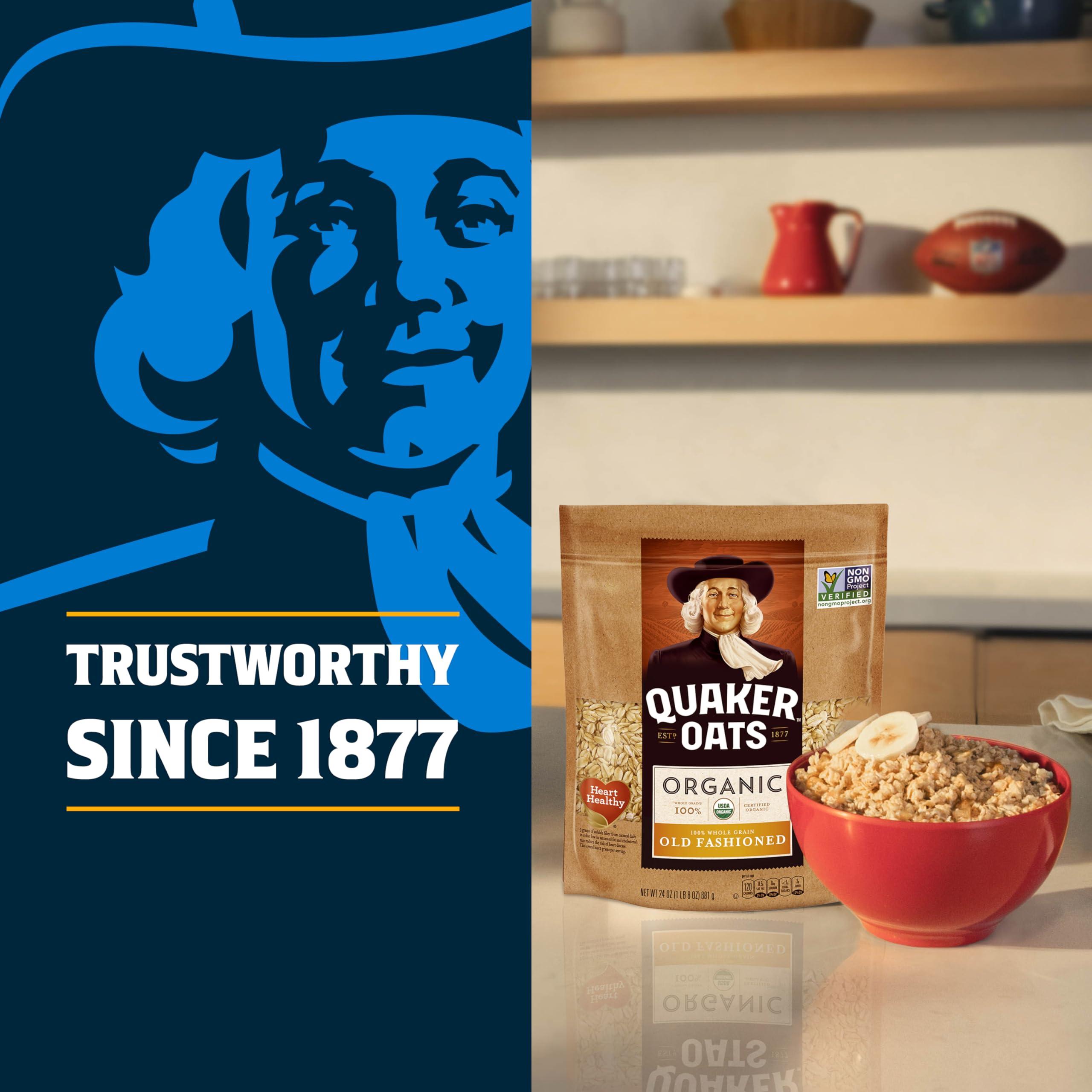 Quaker Steel Cut Oats, USDA Organic, Non GMO Project Verified, 20oz Resealable Bags (Pack of 4) - Image 6