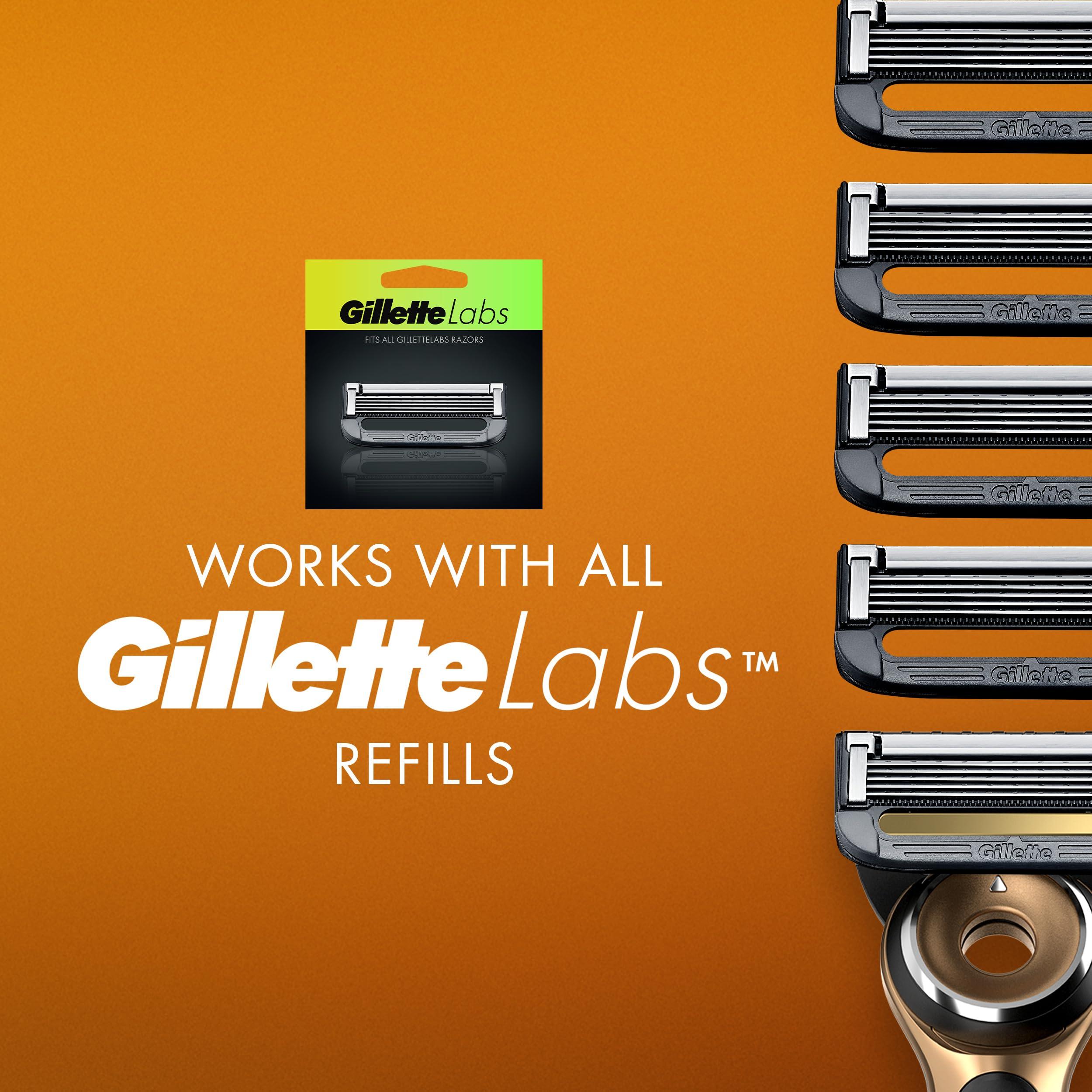 Gillette Labs Heated Razor Gold Edition - 1 Handle, 5 Blade Refills, 1 Charging Dock - Image 7