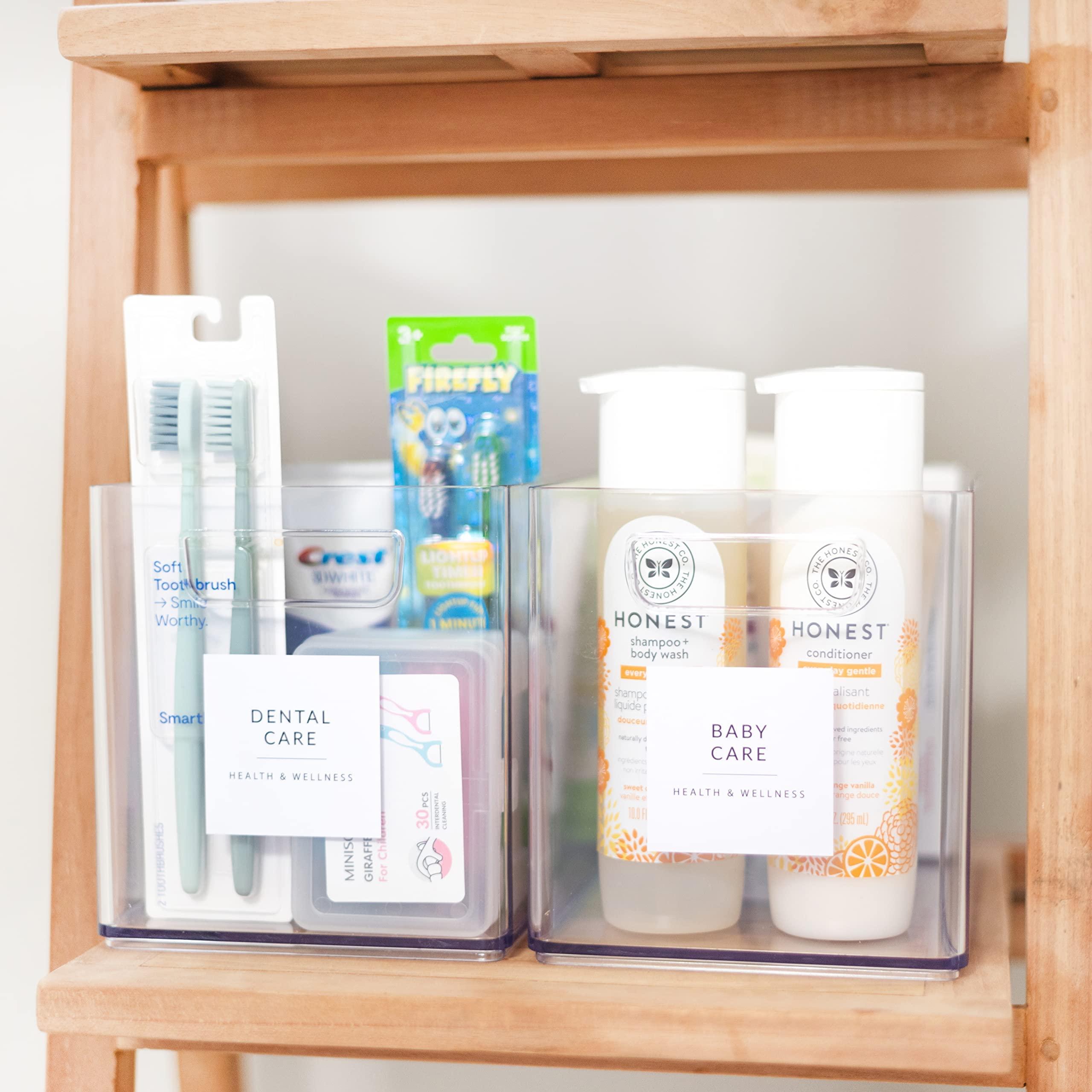 Minimalist Bathroom Labels for Organizing, 136 Preprinted Bath Room and Makeup Organizer Stickers, Waterproof Removable, Soap Shampoo Storage Supplies - Image 8