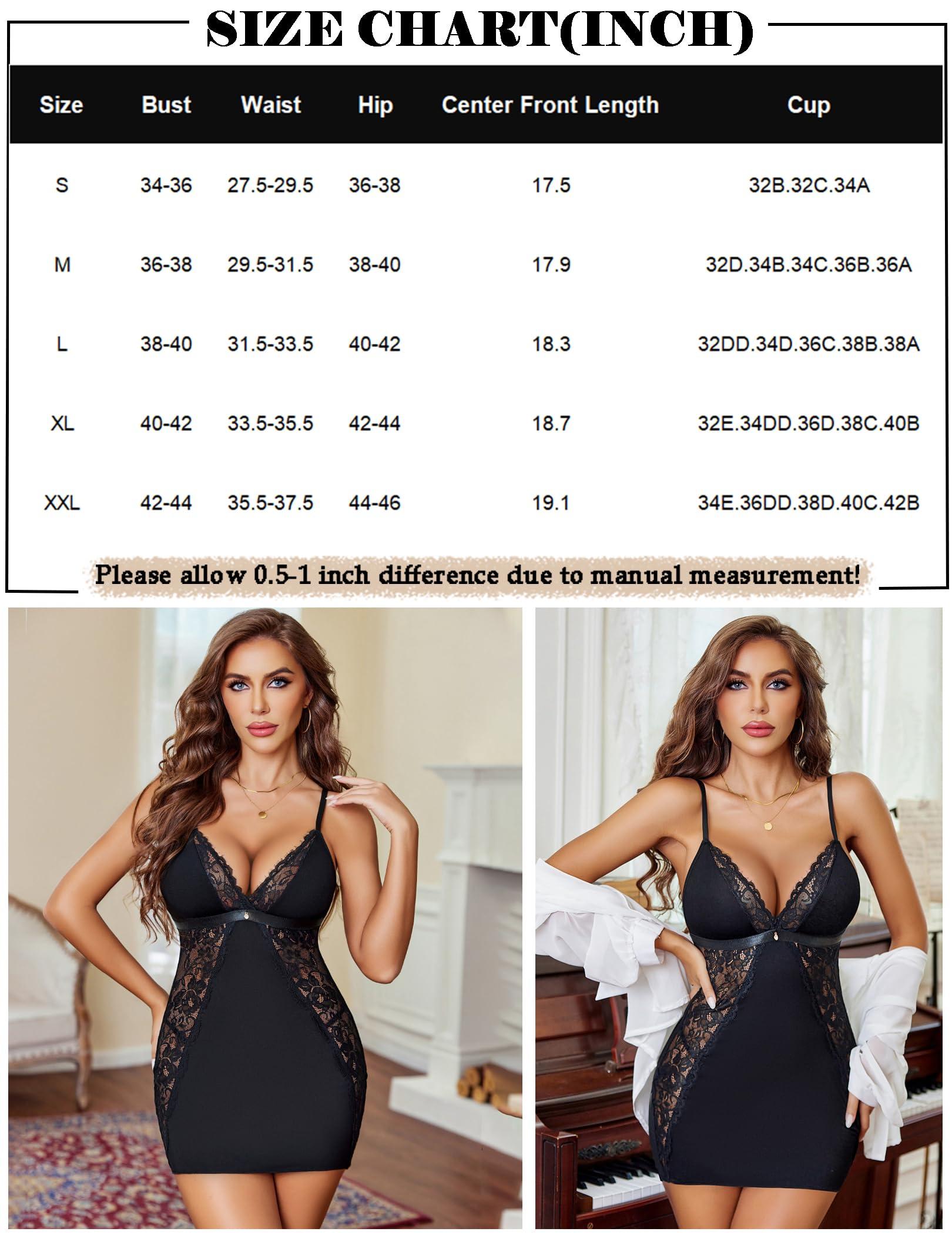 Avidlove Women's Lingerie Lace Sleepwear Dress Sexy Nightgowns Soft Chemise Slip Babydoll Nighties S-XXL - Image 6