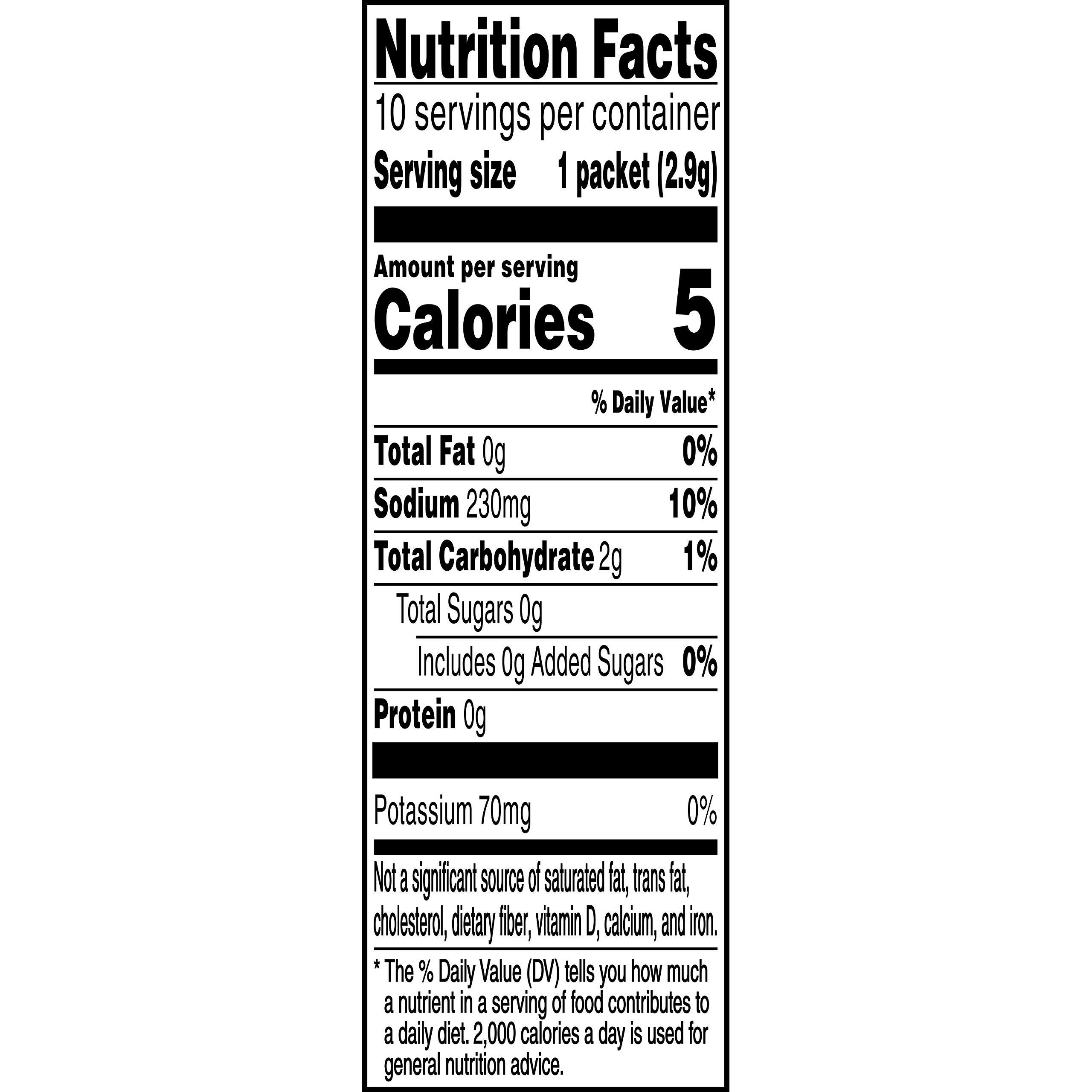 Gatorade G Zero Powder, Fruit Punch, 0.10 oz Packets (10 Pack) - Image 2