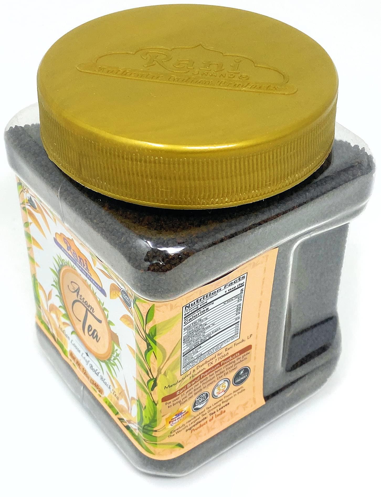 Rani Assam Tea (Indian Loose Leaf Bold Black Tea) 12oz (340g) PET Jar ~ All Natural | Vegan | Gluten Friendly | Salt & Sugar Free | NON-GMO | No Colors | Indian Origin - Image 5