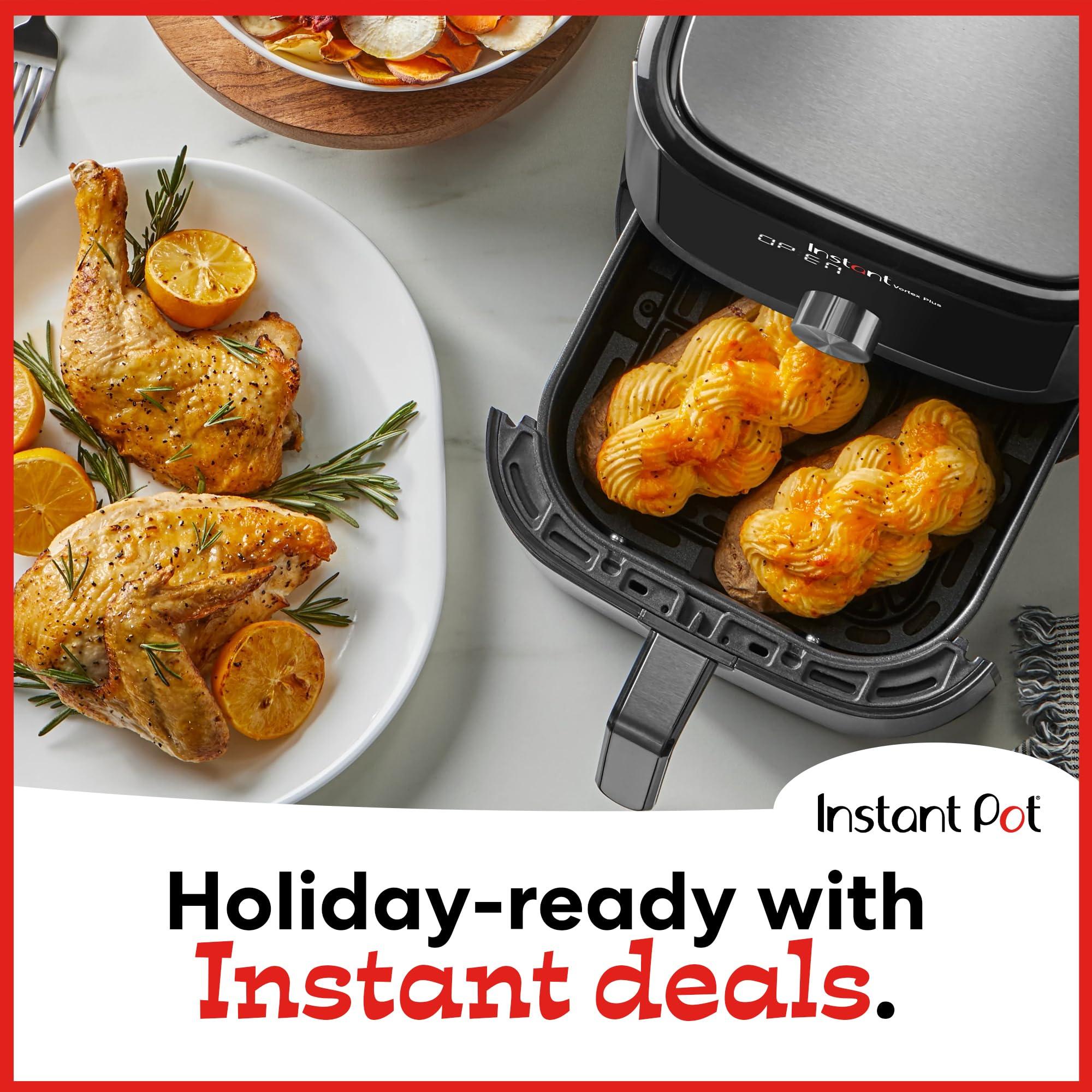 Instant Pot Vortex Plus 4QT Air Fryer, Custom Program Options, 6-in-1 Functions Crisps, Broils, Roasts, Dehydrates, Bakes, Reheats, 100+ In-App Recipes, from the Makers of Instant Pot, Stainless Steel - Image 4