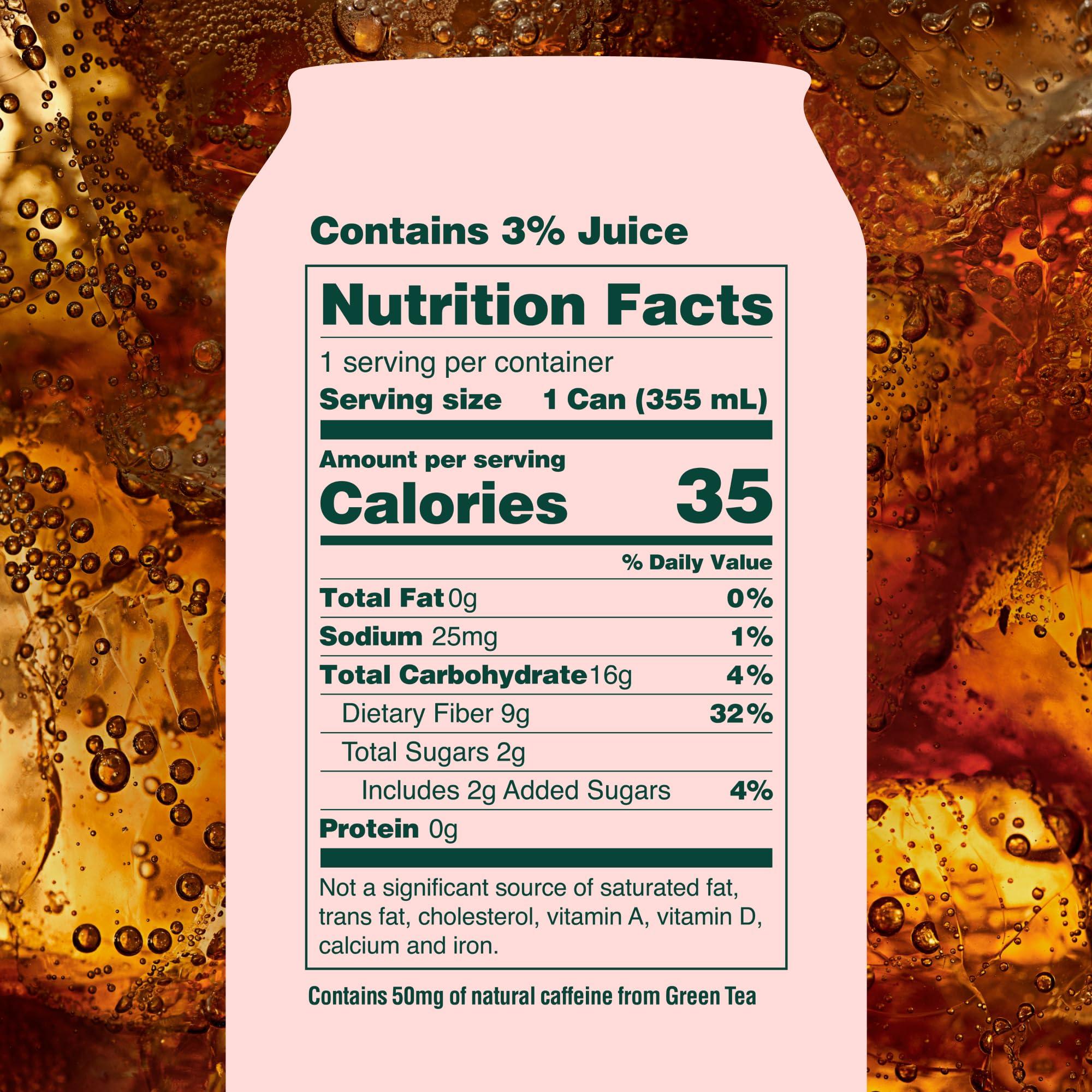 OLIPOP Prebiotic Soda Pop, Vintage Cola, A New Kind of Soda Packed with Prebiotics, Fiber, and Botanicals, Gluten Free, Vegan, GMO Free, 12oz (12-Cans) - Image 2