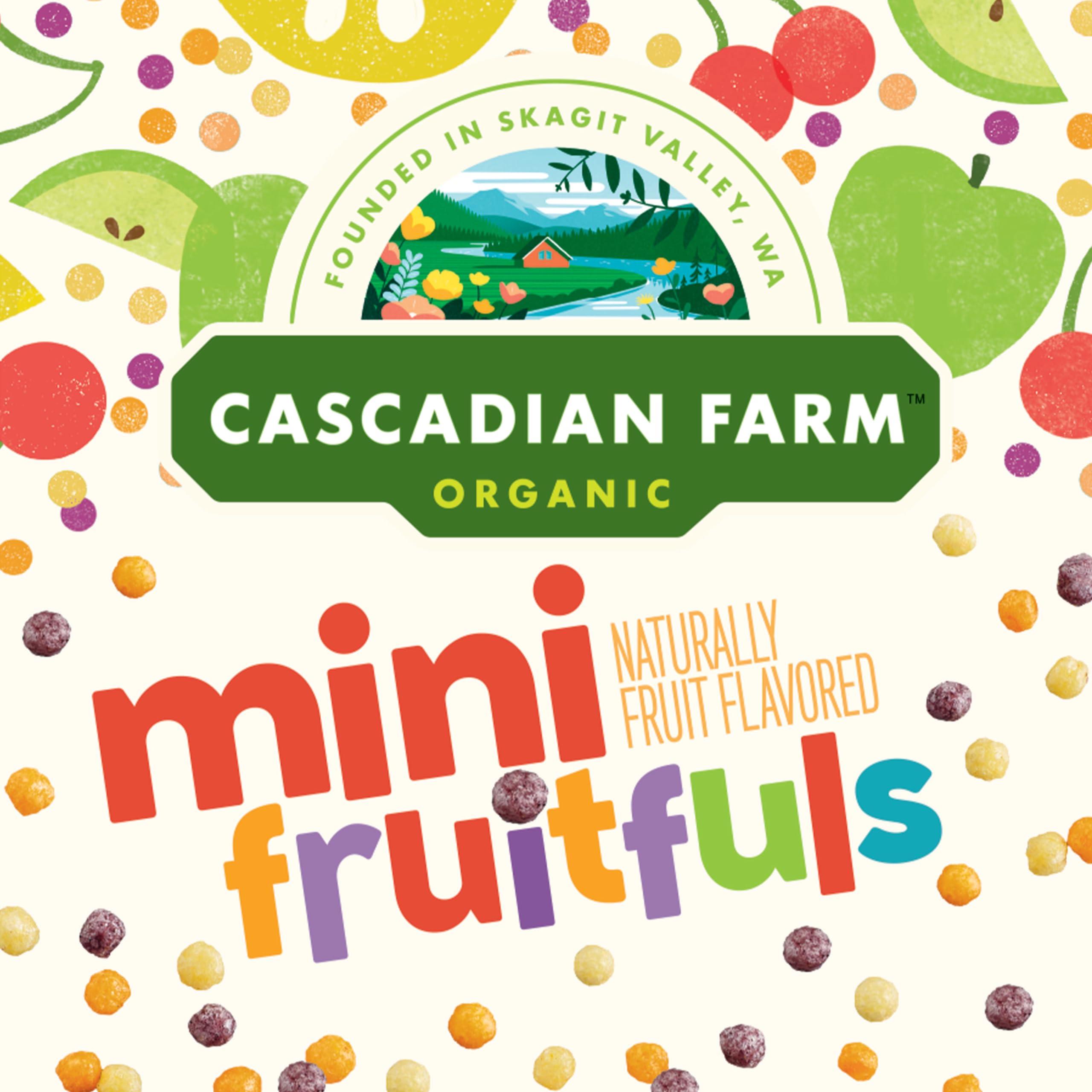 Cascadian Farm Organic Mini Fruitfuls Breakfast Cereal, Made With Whole Grain, Non-GMO, 11.1 oz - Image 3