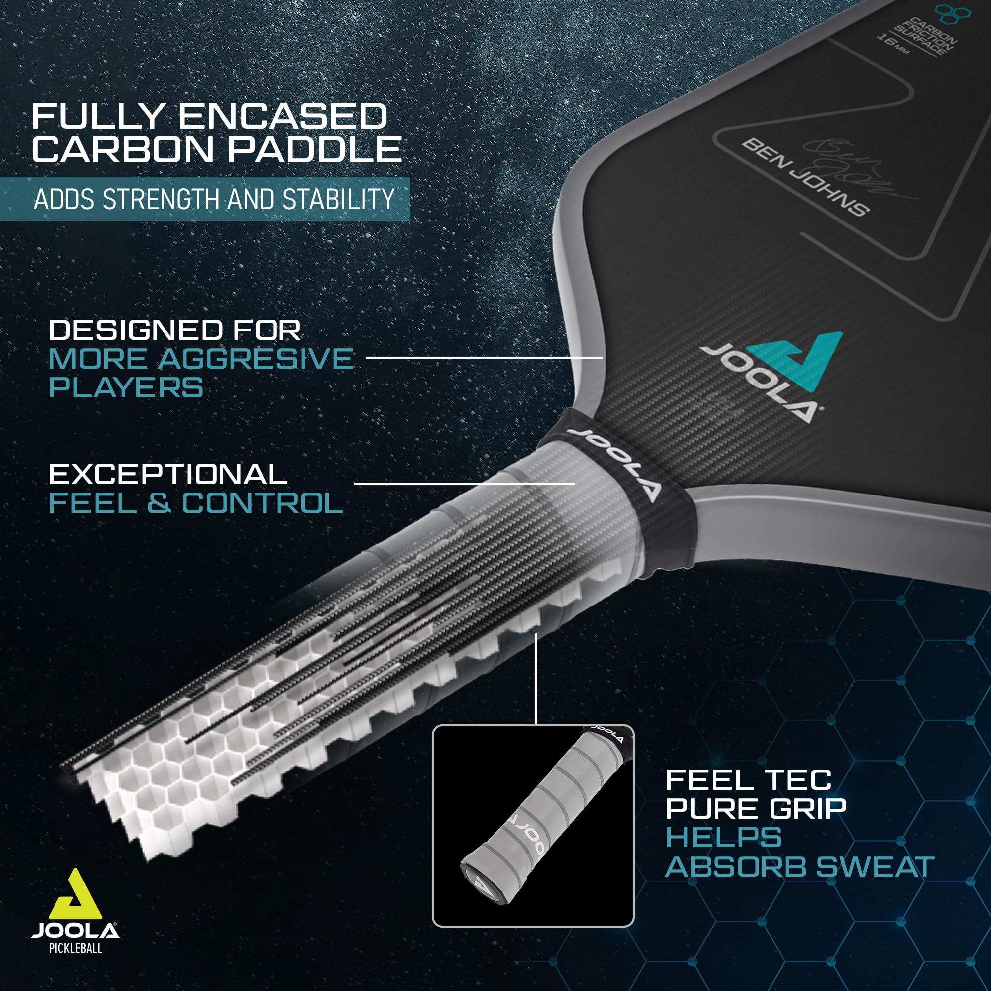 JOOLA Professional Pickleball Paddles – Charged Surface Technology for Power & Feel – Select Perseus or Hyperion Shape – Fully Encased Carbon Fiber – USAP Approved – Well Balanced w/Pop & Control - Image 3