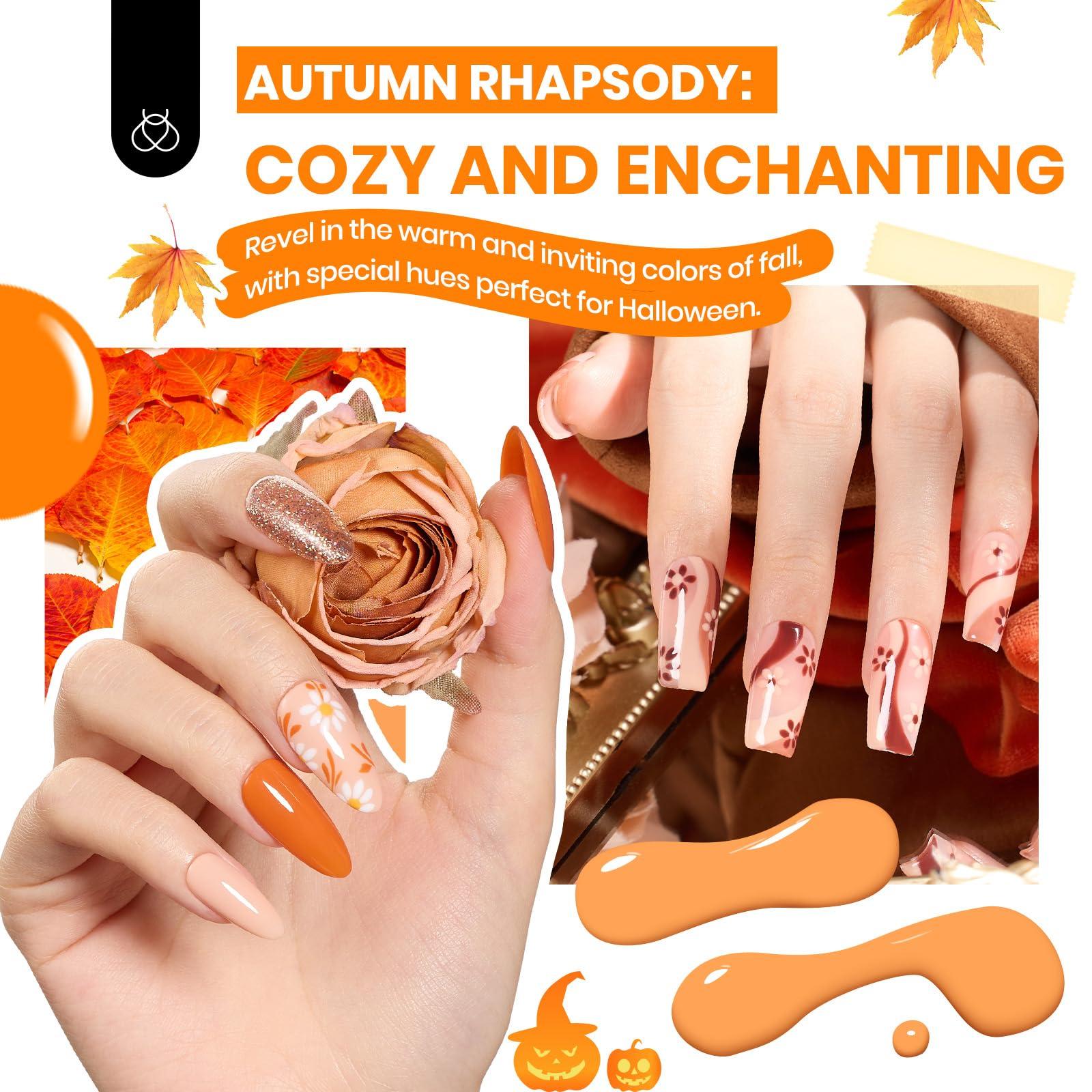 Beetles Gel Nail Polish Kit with U V Light 85Pcs, 55 Colors Seasonal Symphony Set with Diamond Decorations & Manicure Art Stickers and Tools Soak Off for All Season - Image 4