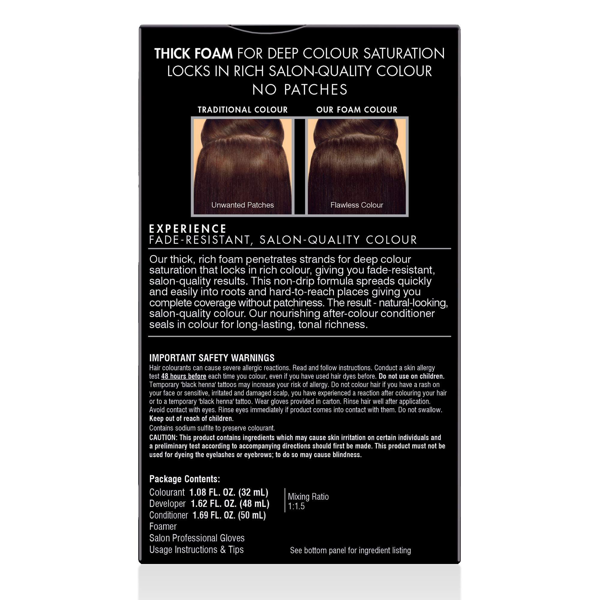 John Frieda Precision Foam Colour, Dark Chocolate Brown 4BG, Full-Coverage Hair Color Kit, Anti-Fade Gray Coverage, Deep Color Saturation Hair Dye, 1 Application - Image 7