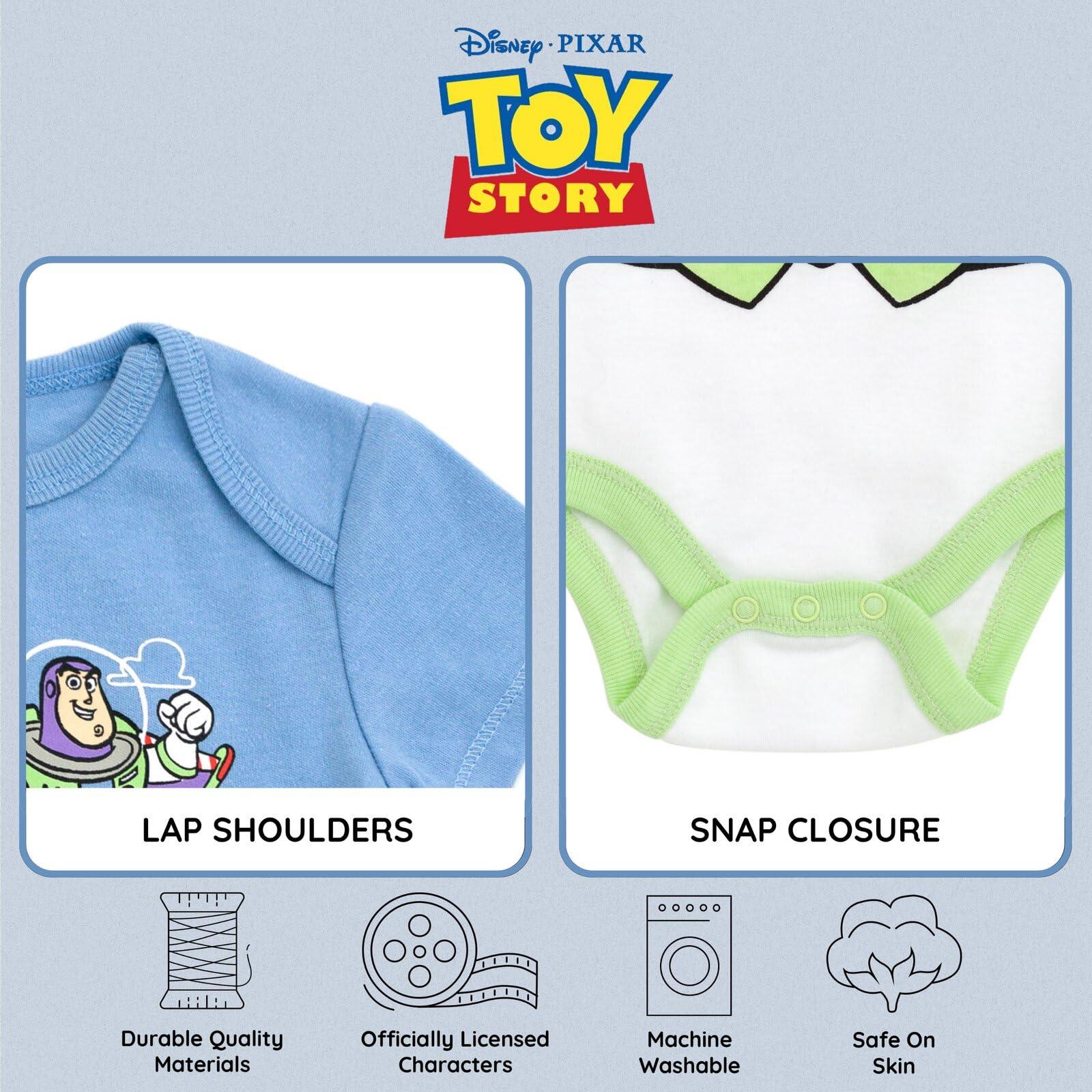 Disney Baby Girls Boys 3 Pack Bodysuits Newborn to Infant Sizes (Newborn - 24 Months) - Image 7