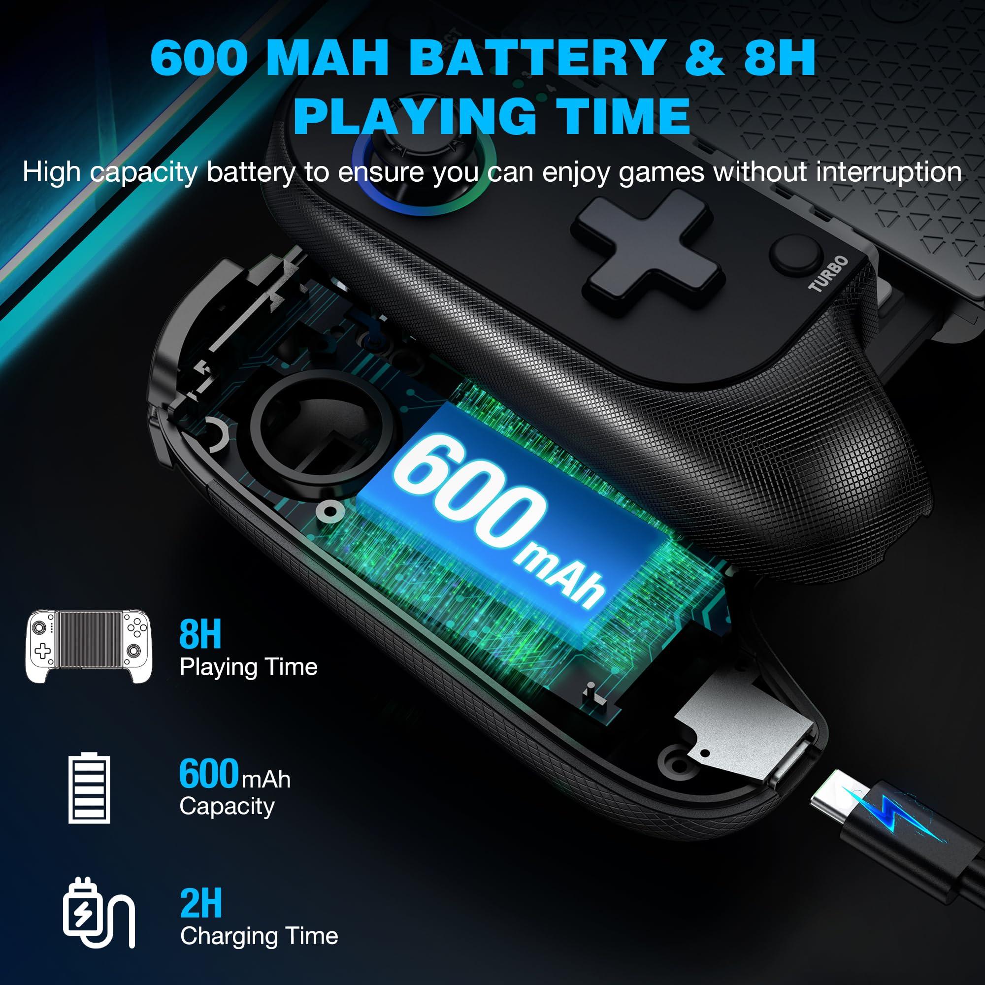 MystNova Wireless Phone Mobile Gaming Controller for iPhone/Android - Turn Your iPhone into a Gaming Console - Play Xbox, PlayStation, Steam Link, Cloud Gamepad for iOS - Image 6