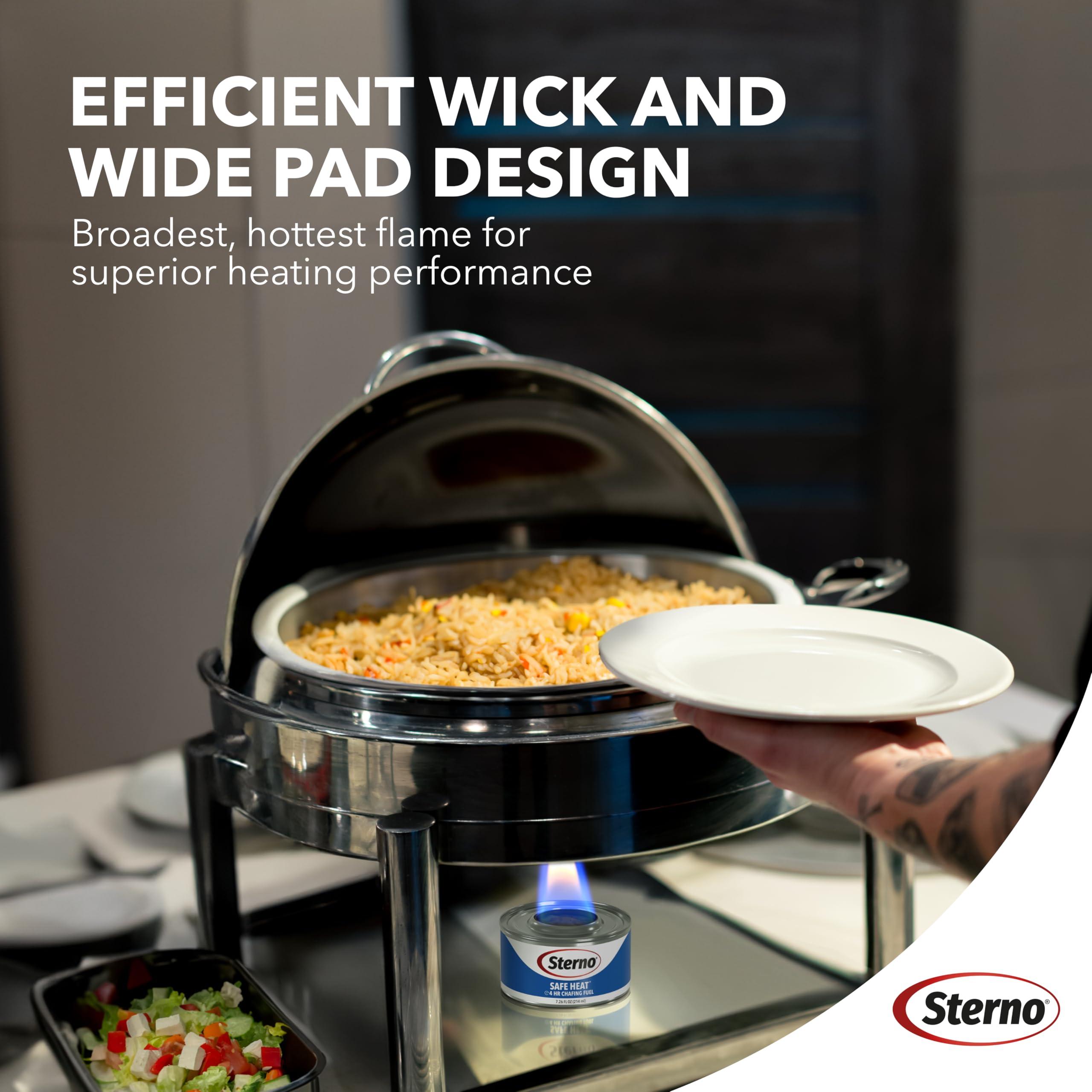 Sterno Fuel Cans - 4-Hour Burn, (12-Pack) Chafing Dish Fuel Can Burners for Food Warmer, Resealable Chafer Fuel Canned Heat, Safe Heat - Image 6