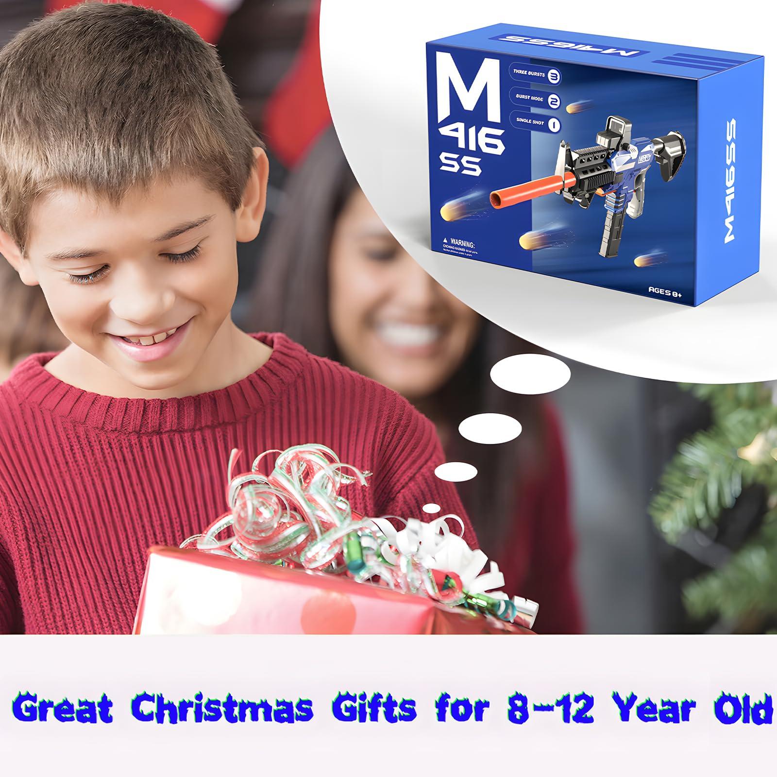 Toy Gun Automatic Sniper Rifle -3 Modes Toy Foam Blasters with Tactical Vest, Bipod, 2 Clips and 150 Darts, Electric Toys for Boys Age 8-12 Gifts for Birthday Xmas - Image 7