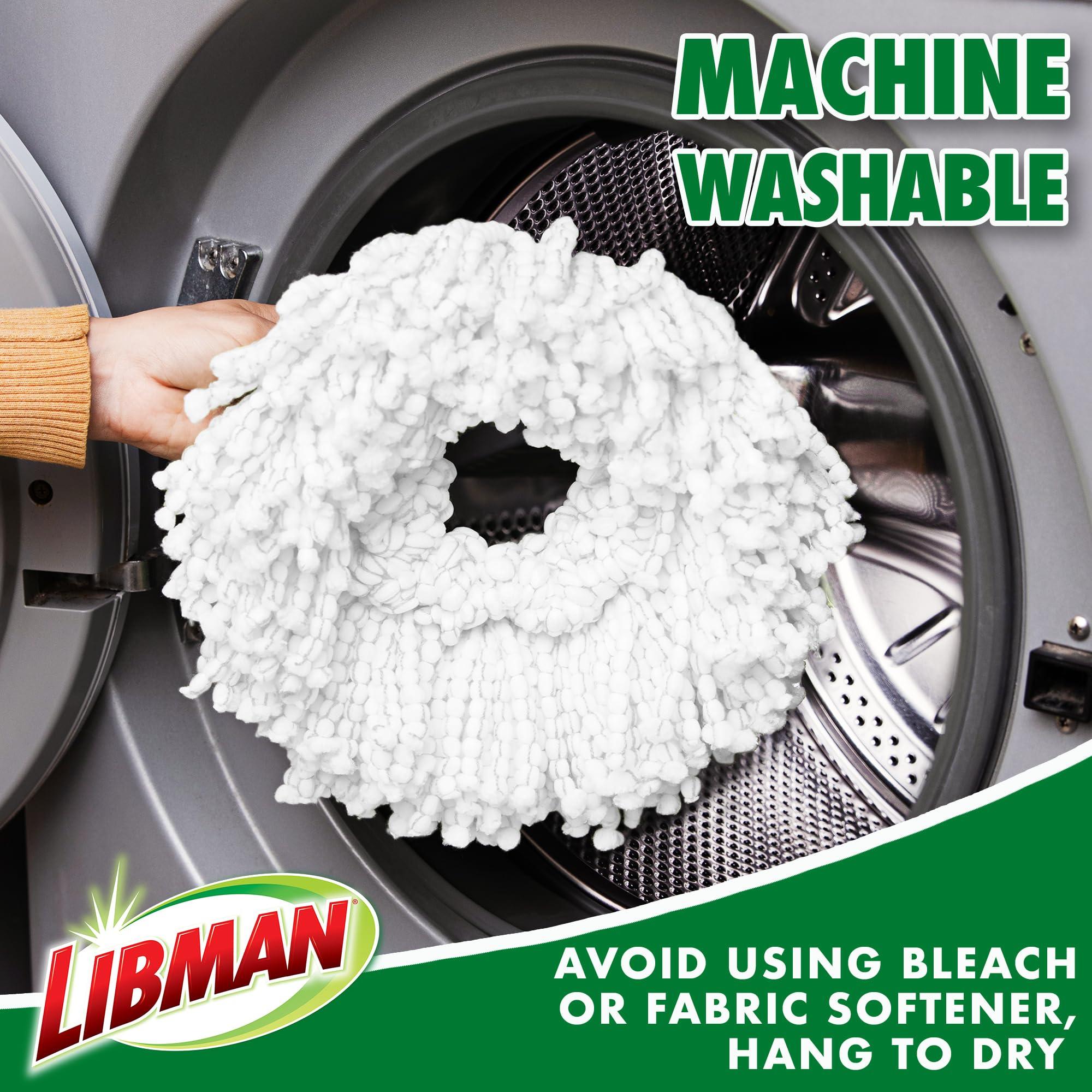 Libman Tornado Spin Mop System with 3 Refill Heads, Microfiber Spinning Mop and Bucket with Wringer Set for Home, Floor Cleaning of Hard-Wood, Laminate, Tile, All Surface Cleaner, 4 Total Mop Heads - Image 6