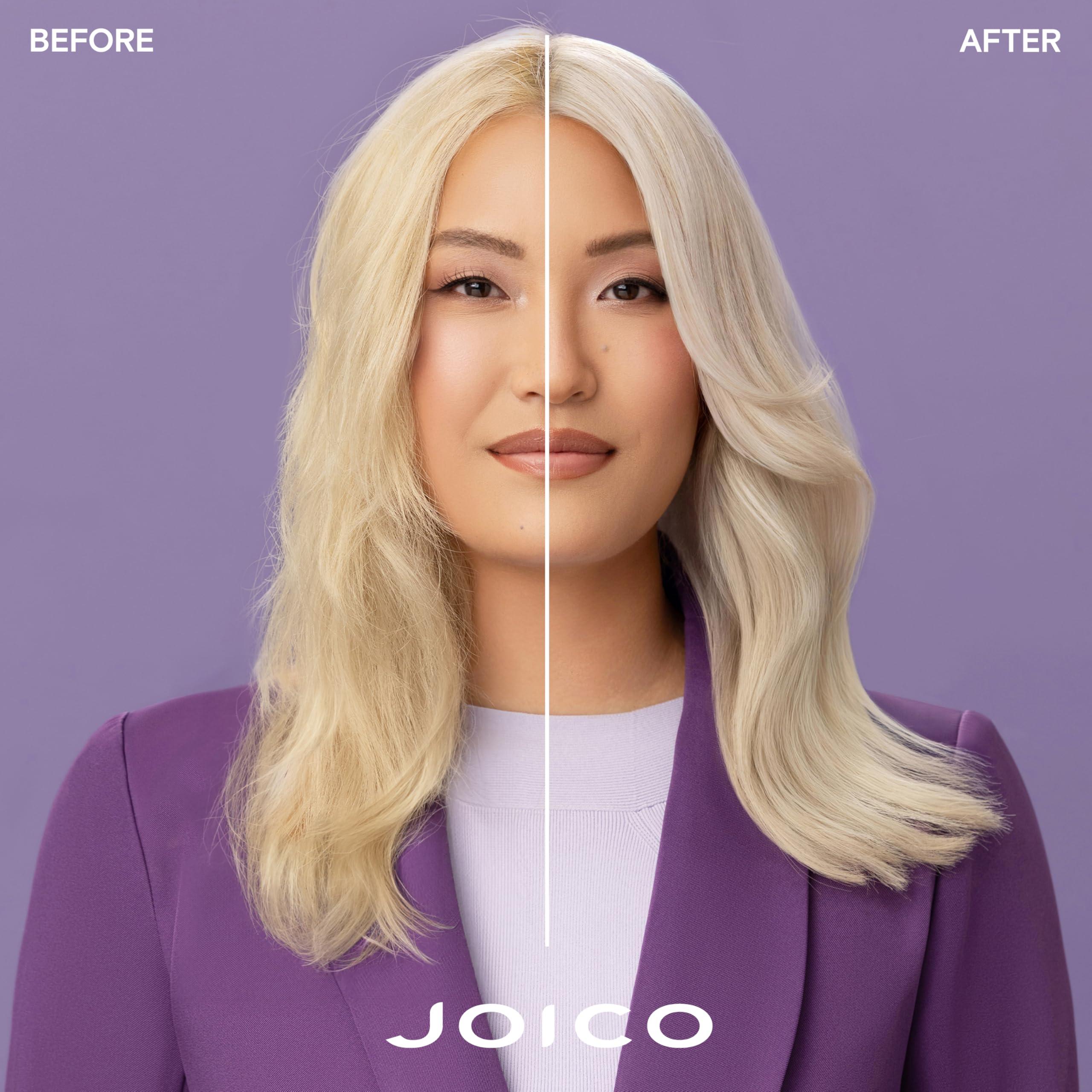 Joico Color Balance Purple Shampoo | For Cool Blonde or Gray Hair | Eliminate Brassy Yellow Tones | Boost Color Vibrancy & Shine | UV Protection | With Rosehip Oil & Green Tea Extract - Image 2