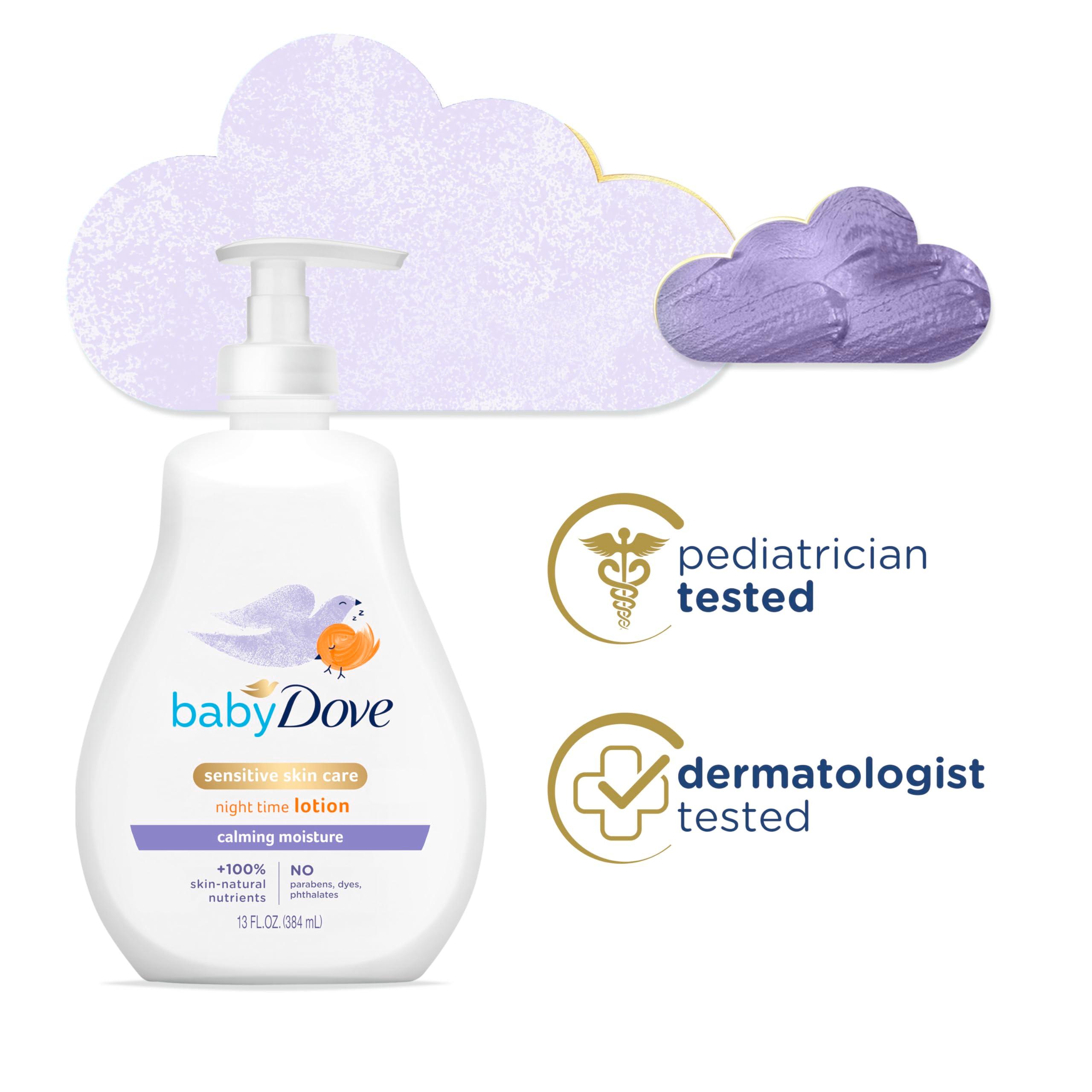 Baby Dove Sensitive Skin Care Baby Lotion For a Soothing Scented Lotion Calming Moisture Hypoallergenic and Dermatologist-Tested 13 oz - Image 3