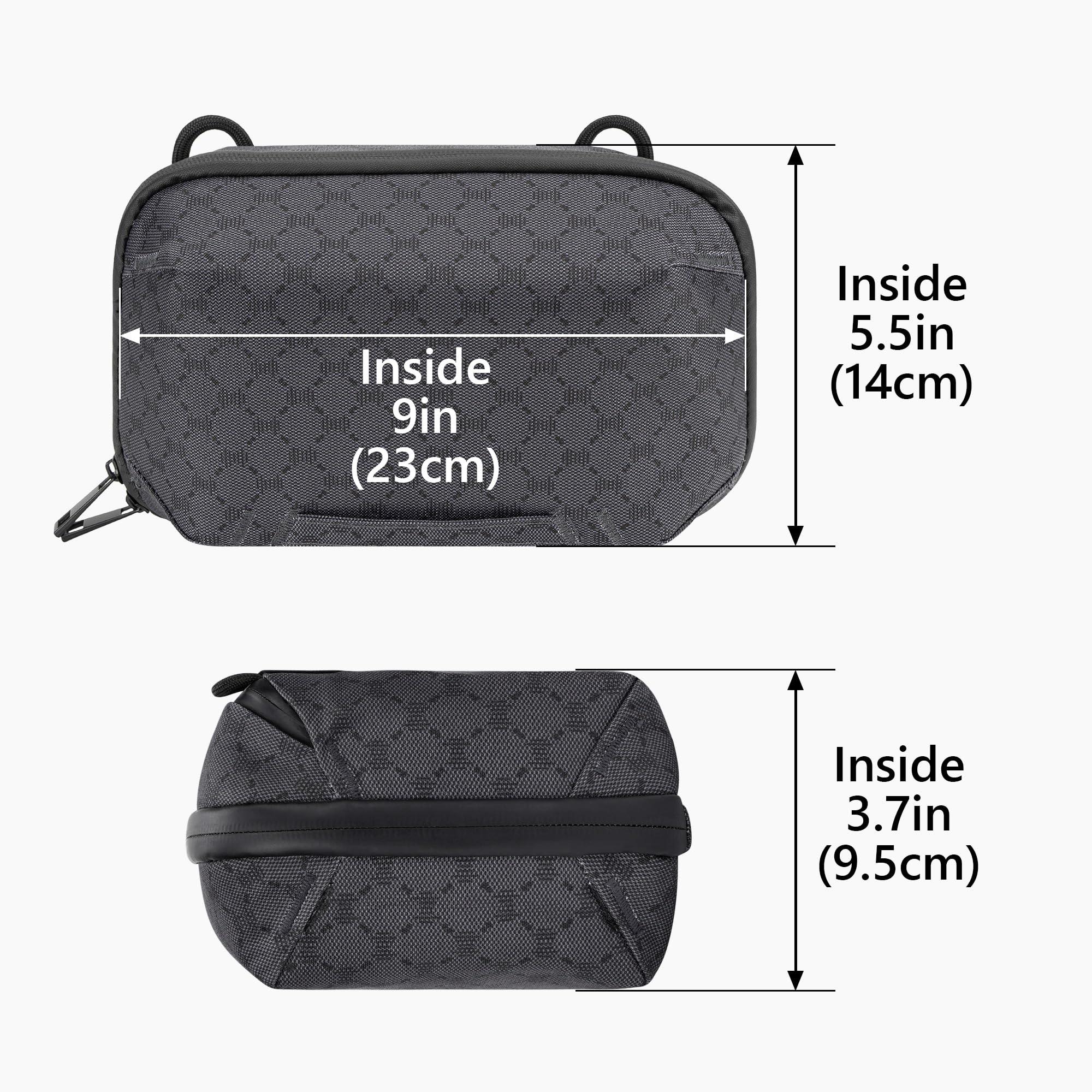 Geekria Elite Headphones Pouch Compatible with Bose QC Ultra, JBL Tour ONE M3, Sony WH-1000XM6 and More, Soft Shell Replacement Protective Travel Carrying Bag with Cable Storage (Dark Grey) - Image 5