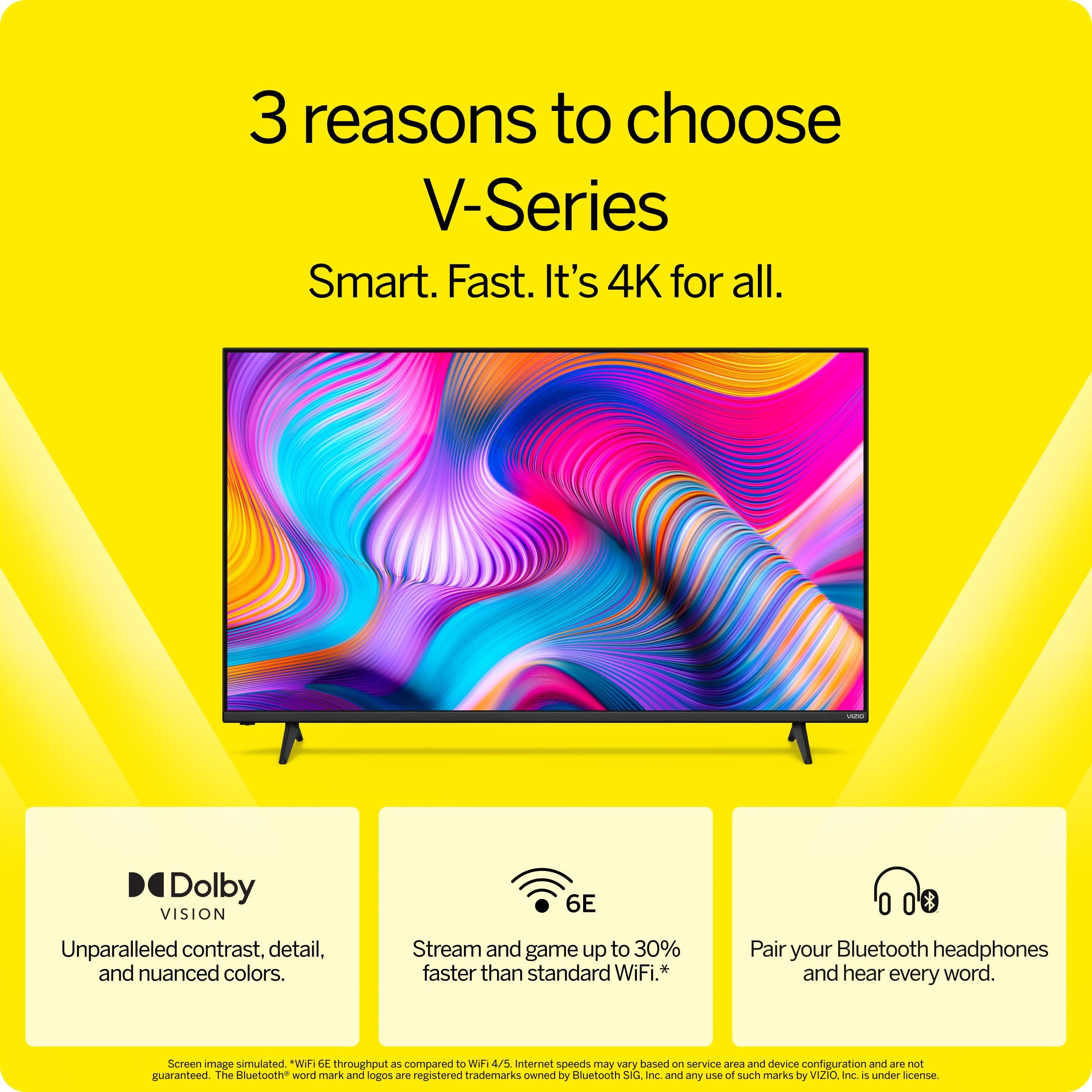 VIZIO 55-inch V-Series 4K LED HDR Smart TV w/Dolby Vision, WiFi 6E, Bluetooth Headphone Capable, Gaming Engine & Alexa Compatibility, V555M-K01, 2023 Model - Image 3