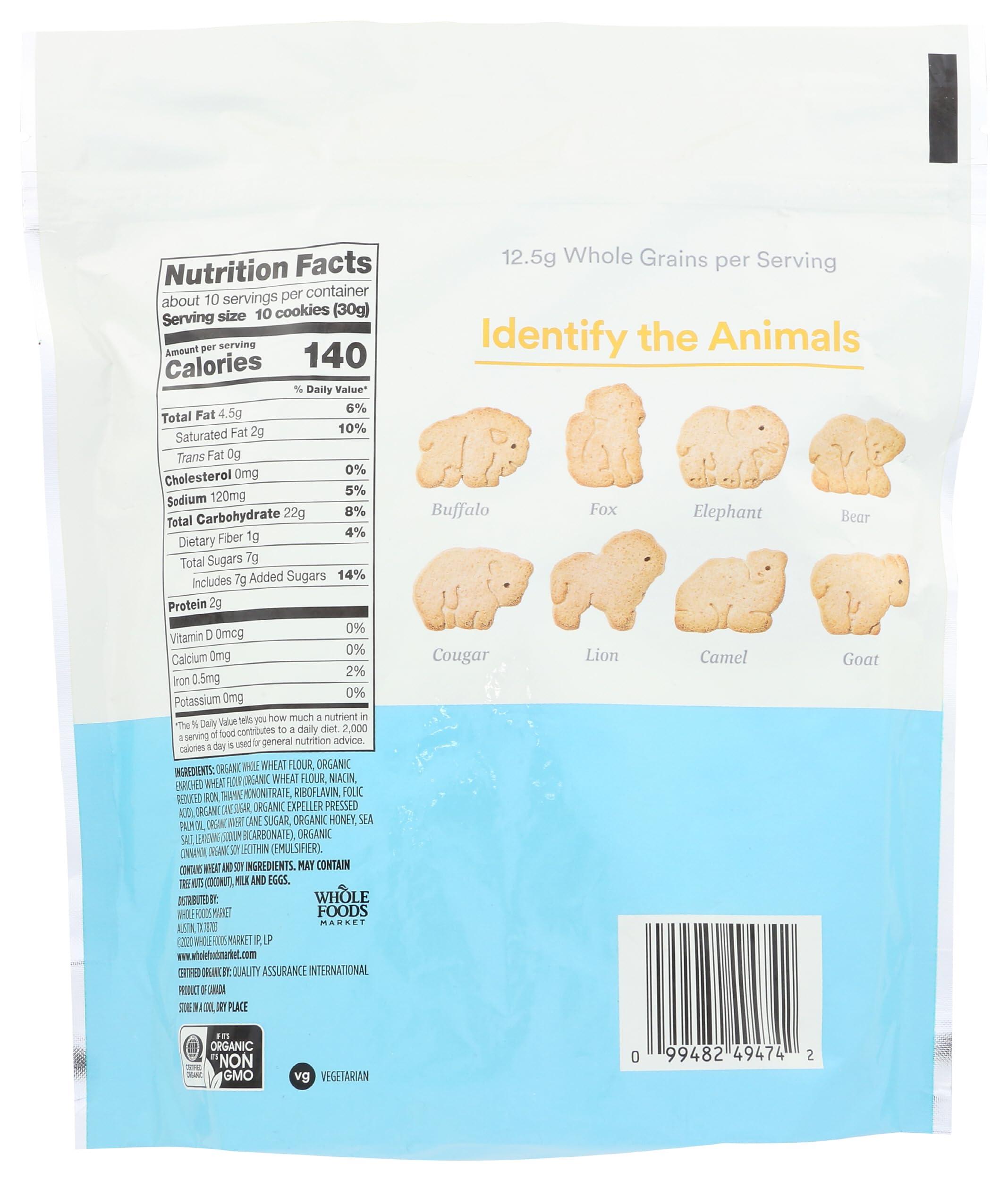 365 by Whole Foods Market, Organic Honey Cinnamon Whole Grain Animal Cookies, 11 Ounce - Image 2