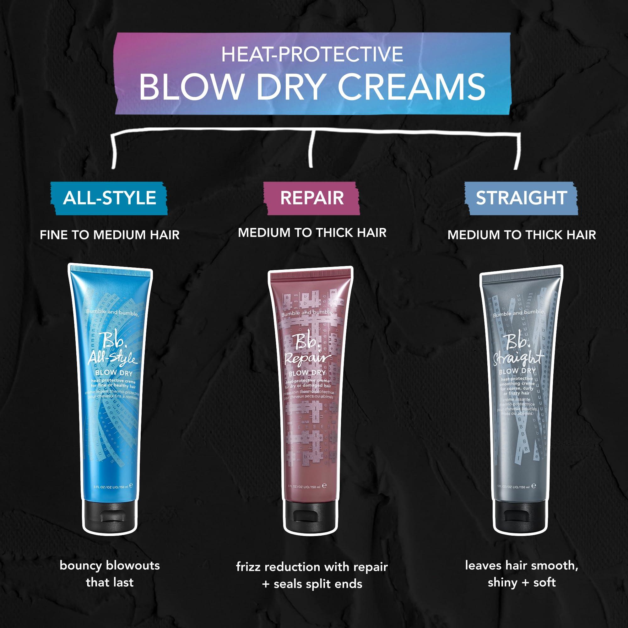 Bumble and bumble. Straight Blow Dry Heat Protective Styling Cream | Anti Frizz| Curly, Wavy, Straight, 5 Fl Oz - Image 5