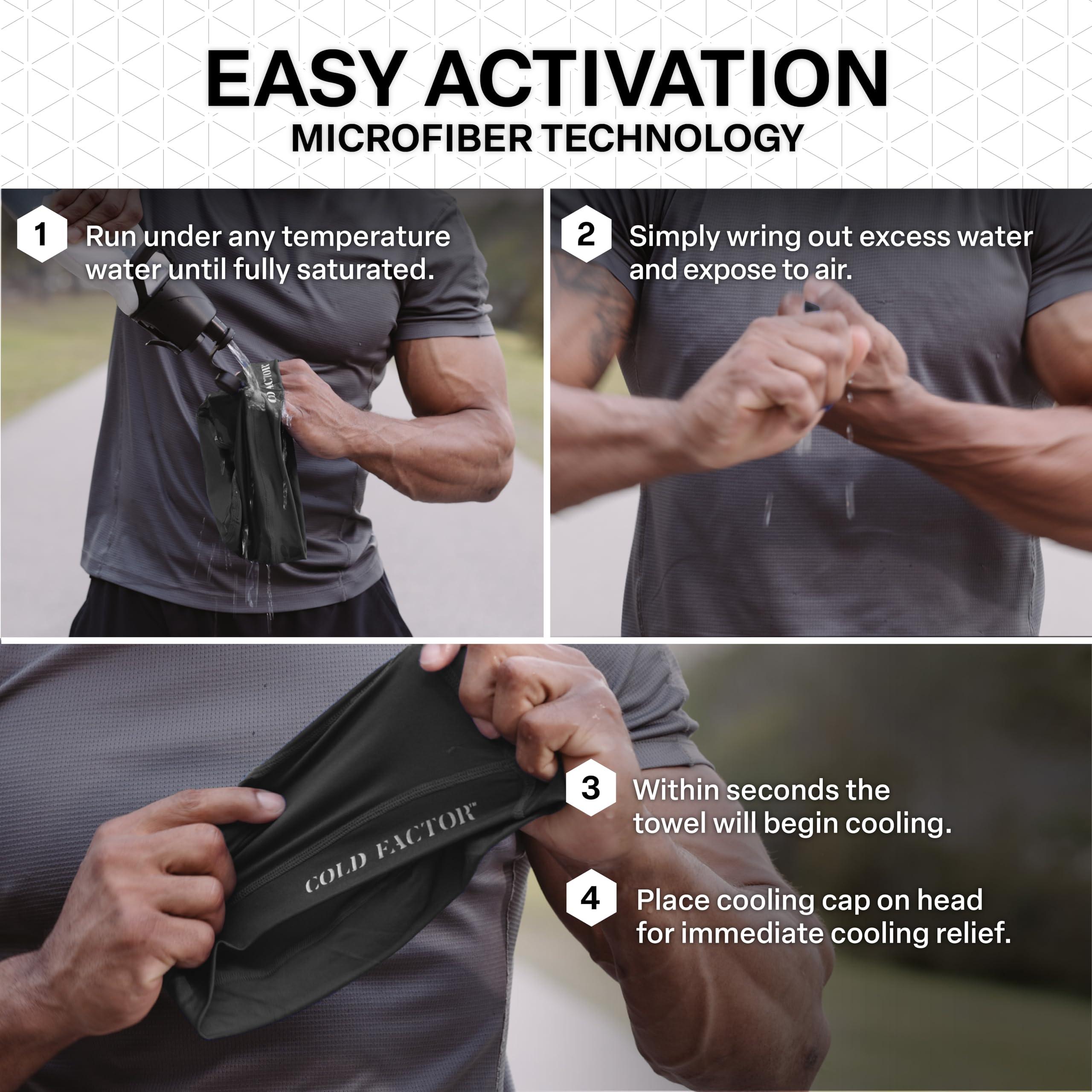 COLD FACTOR Instant Cooling Skull Cap and Helmet Liner 2 Pack | UPF 50+ | Chemical-Free Evaporative Cooling | Lasts 2+ Hours - Image 8