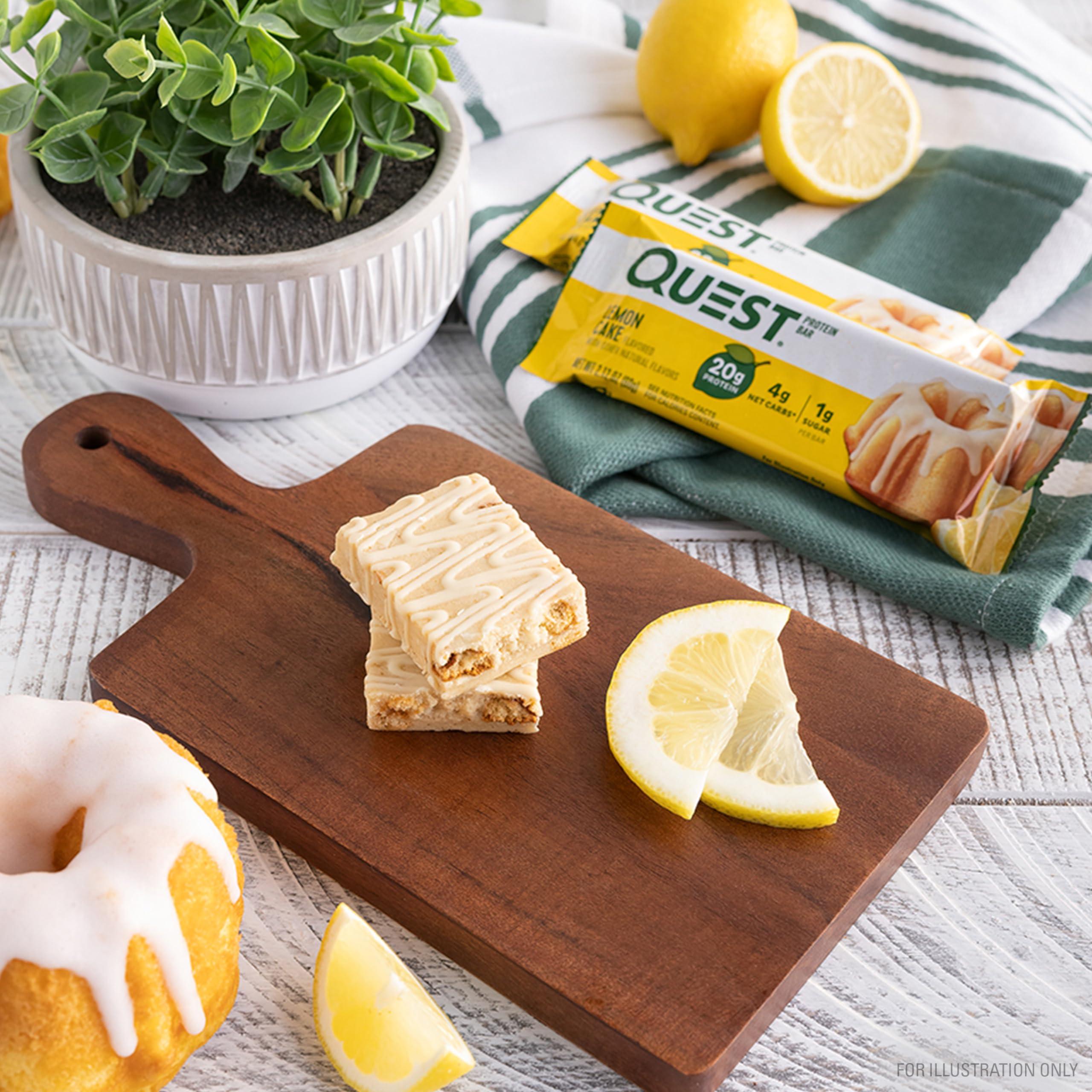 Quest Nutrition Lemon Cake Protein Bars, High Protein, Low Carb, Gluten Free, Keto Friendly, 12 Count (Pack of 1) - Image 7