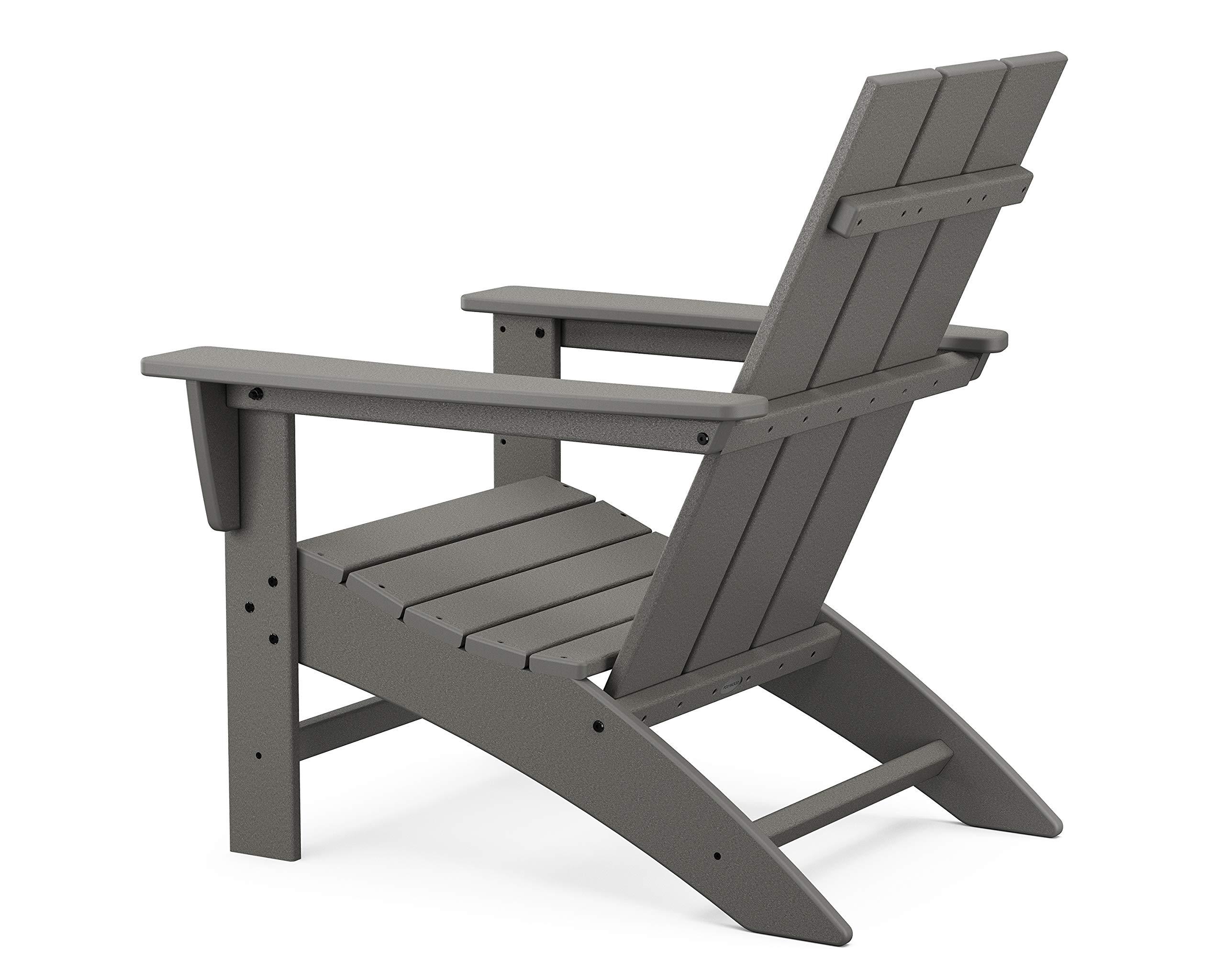 POLYWOOD AD420TE Modern Adirondack Chair, Teak - Image 6