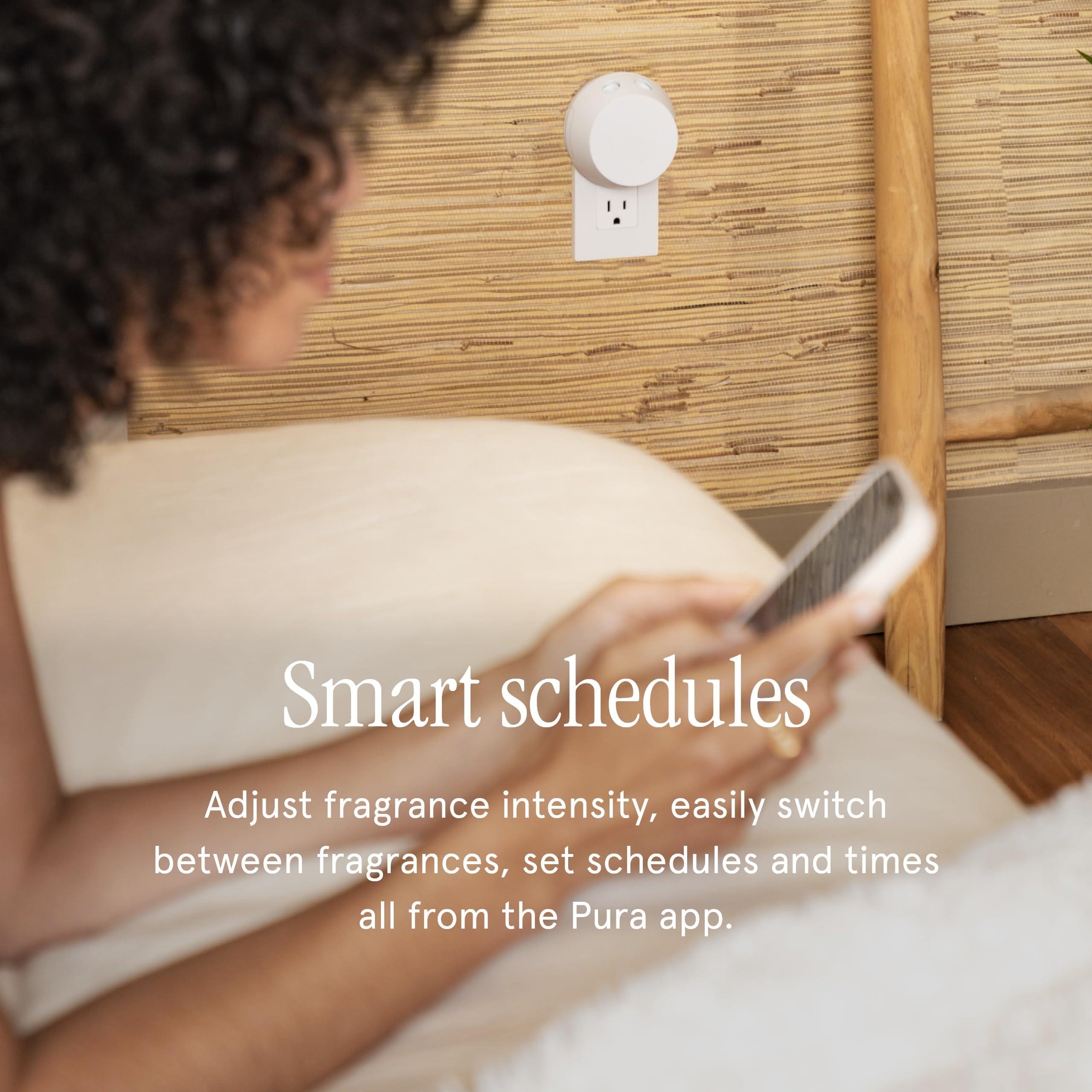 Pura Smart Home Air Diffuser Fragrance - Smart Home Scent Refill - Up to 120-Hours of Premium Fragrance per Refill - Clean Diffuser for Office & Apartment - 2 Pack, Linens & Surf - Image 6